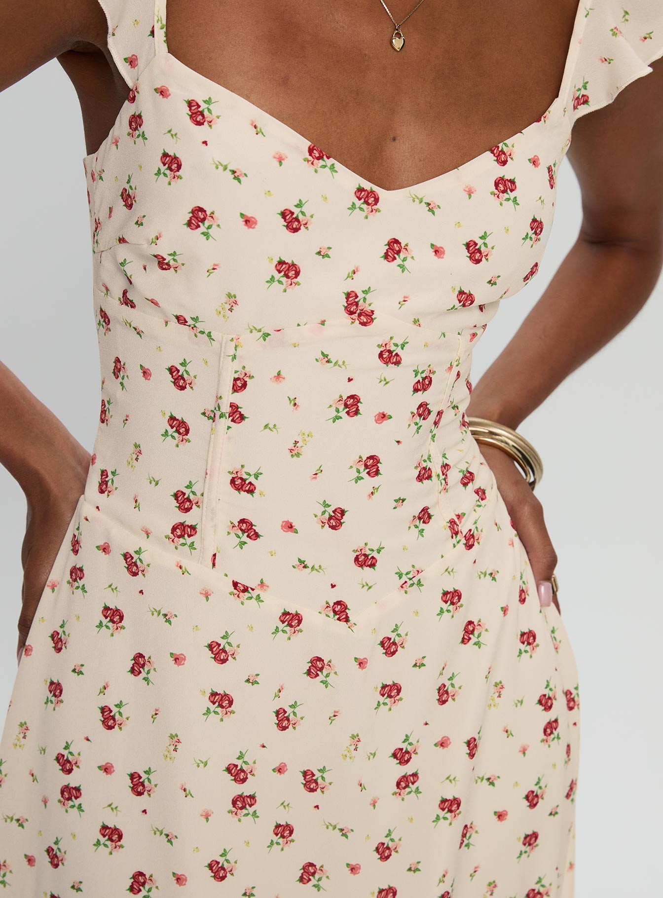 Maryana Maxi Dress Cream / Multi、mySite、solidvoid