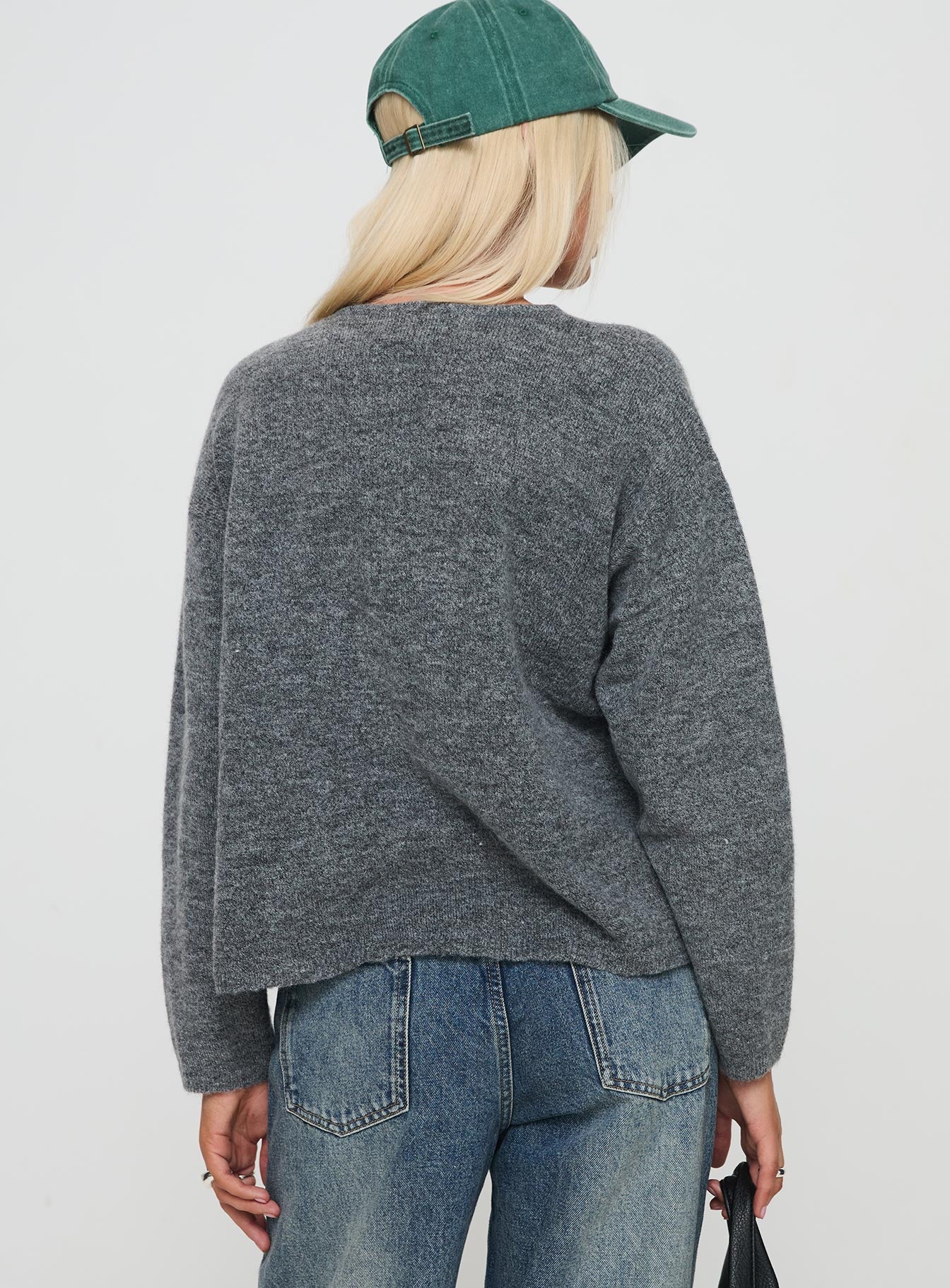 Frosty Knit Cardigan Grey、mySite、solidvoid