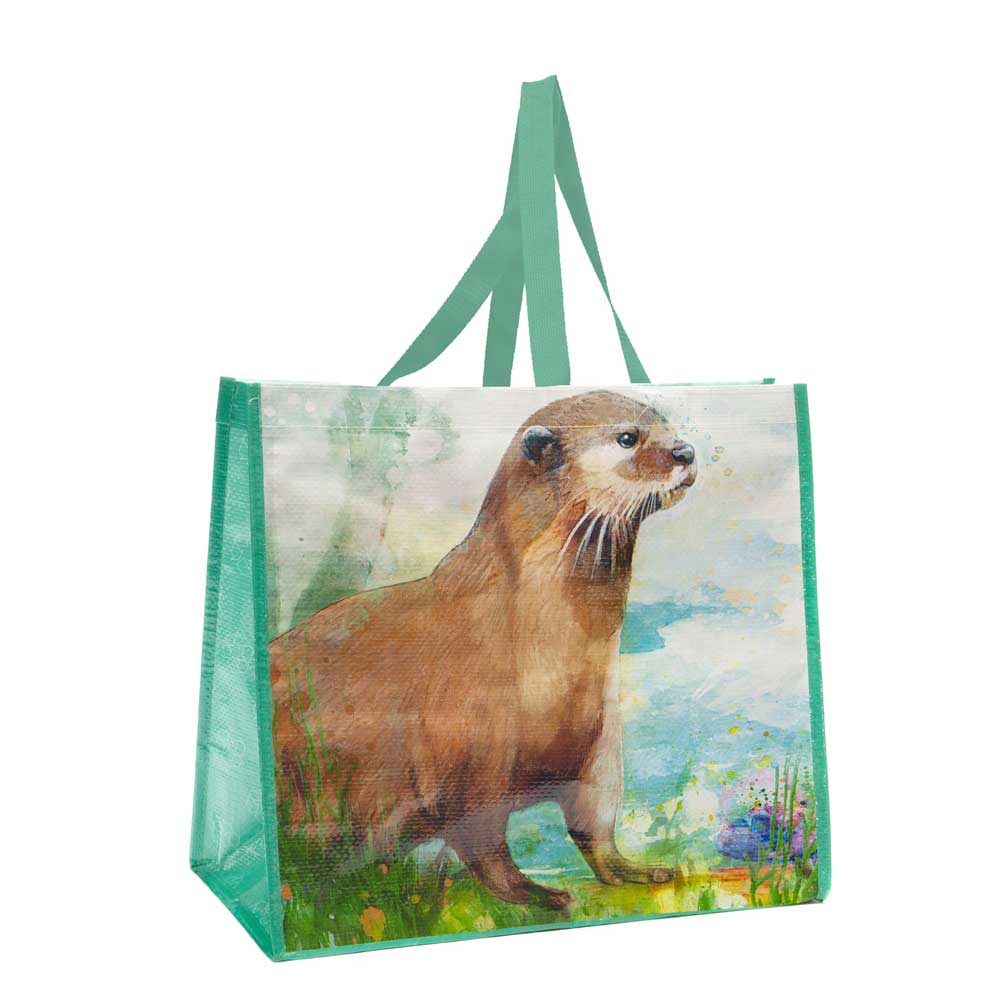 13.5IN x 15.5IN x 7IN RIVER OTTER WATER PRINT、mySite、g9winljtr