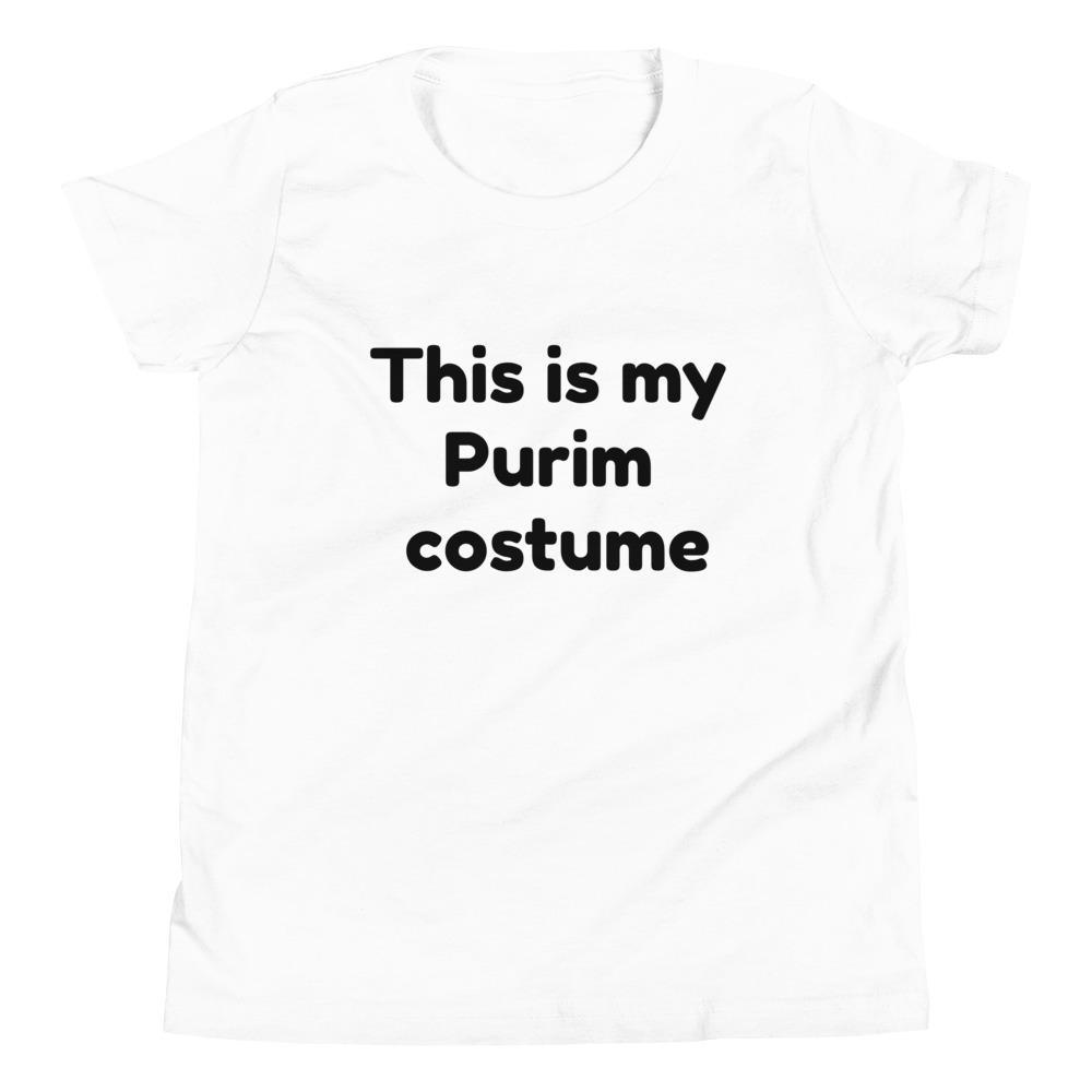 Purim Costume Youth Short Sleeve T-Shirt - (Sizes S-XL)、mySite、topwebapps