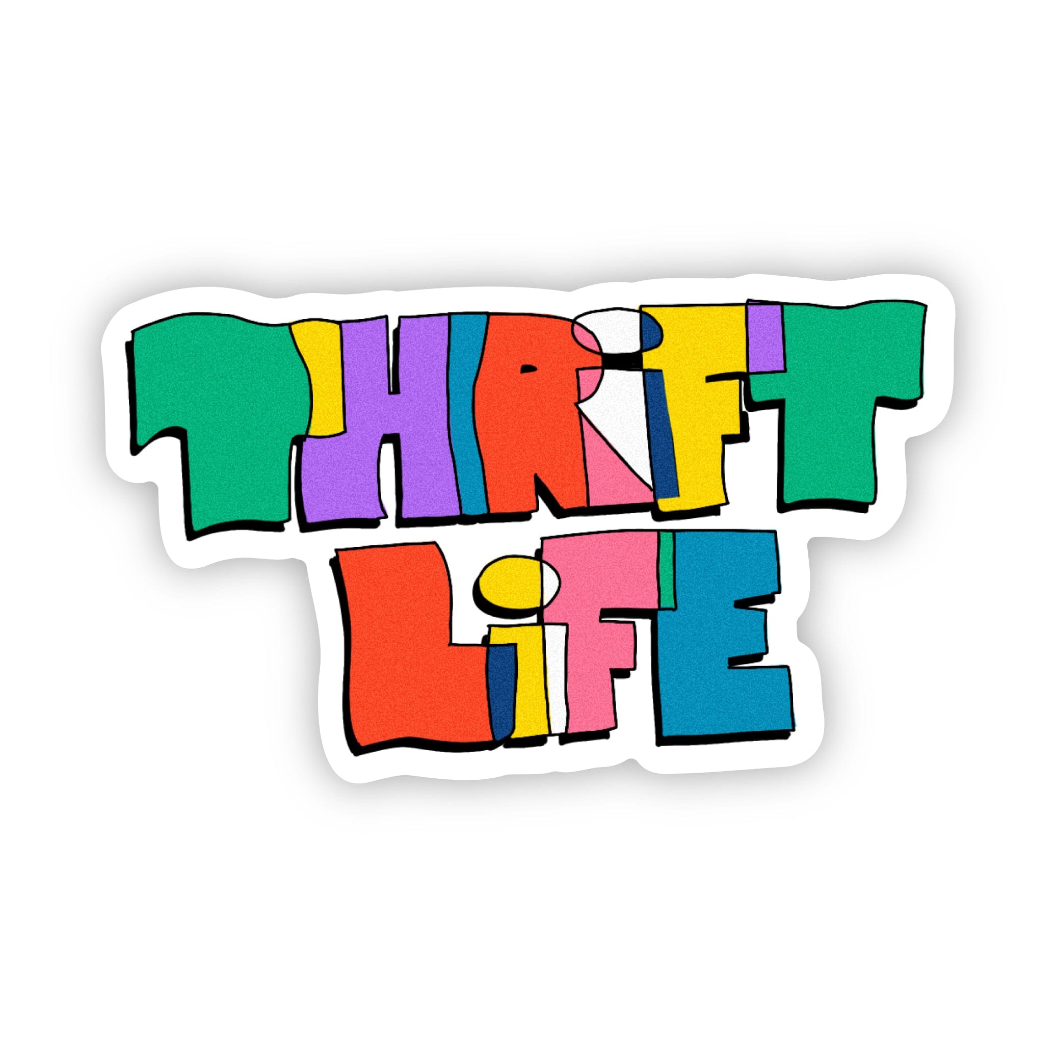  Thrift Life Sticker (Multicolor)、mySite、ghnorth