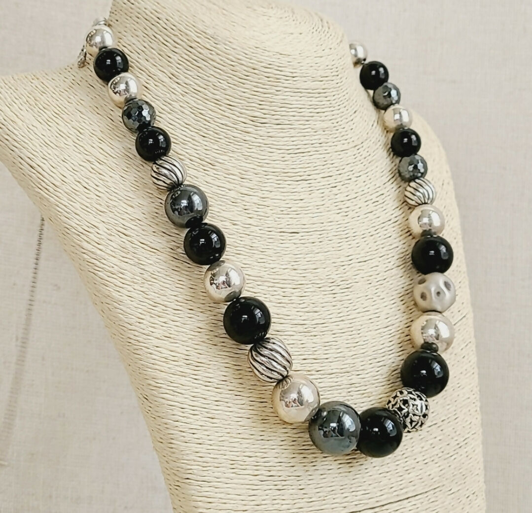 David Yurman Elements Bead Necklace 鈥?Black Onyx & Hematite、mySite、hinf8tx79