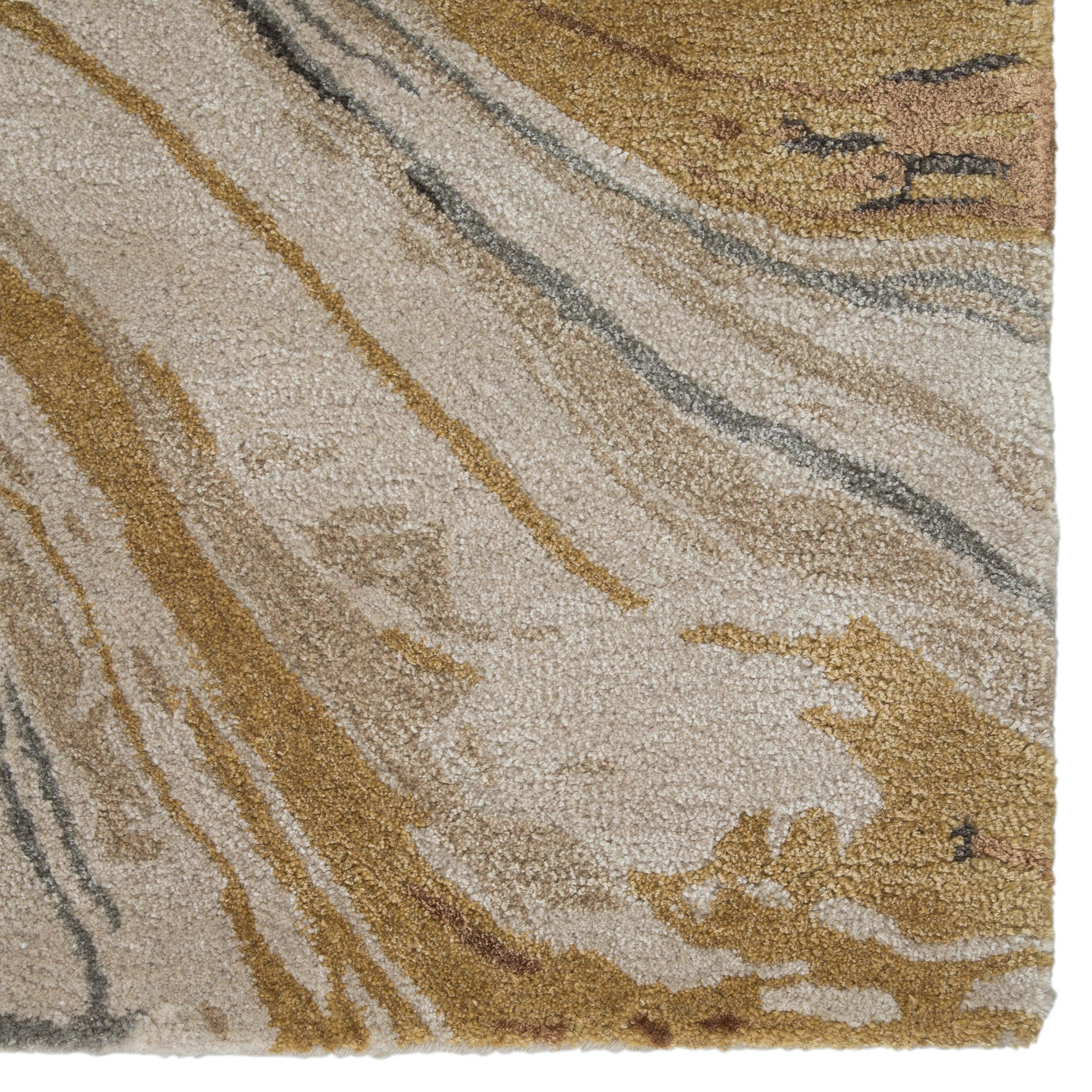 Atha Handmade Abstract Gold Beige Area Rug、mySite、gigharbornorthrealestate