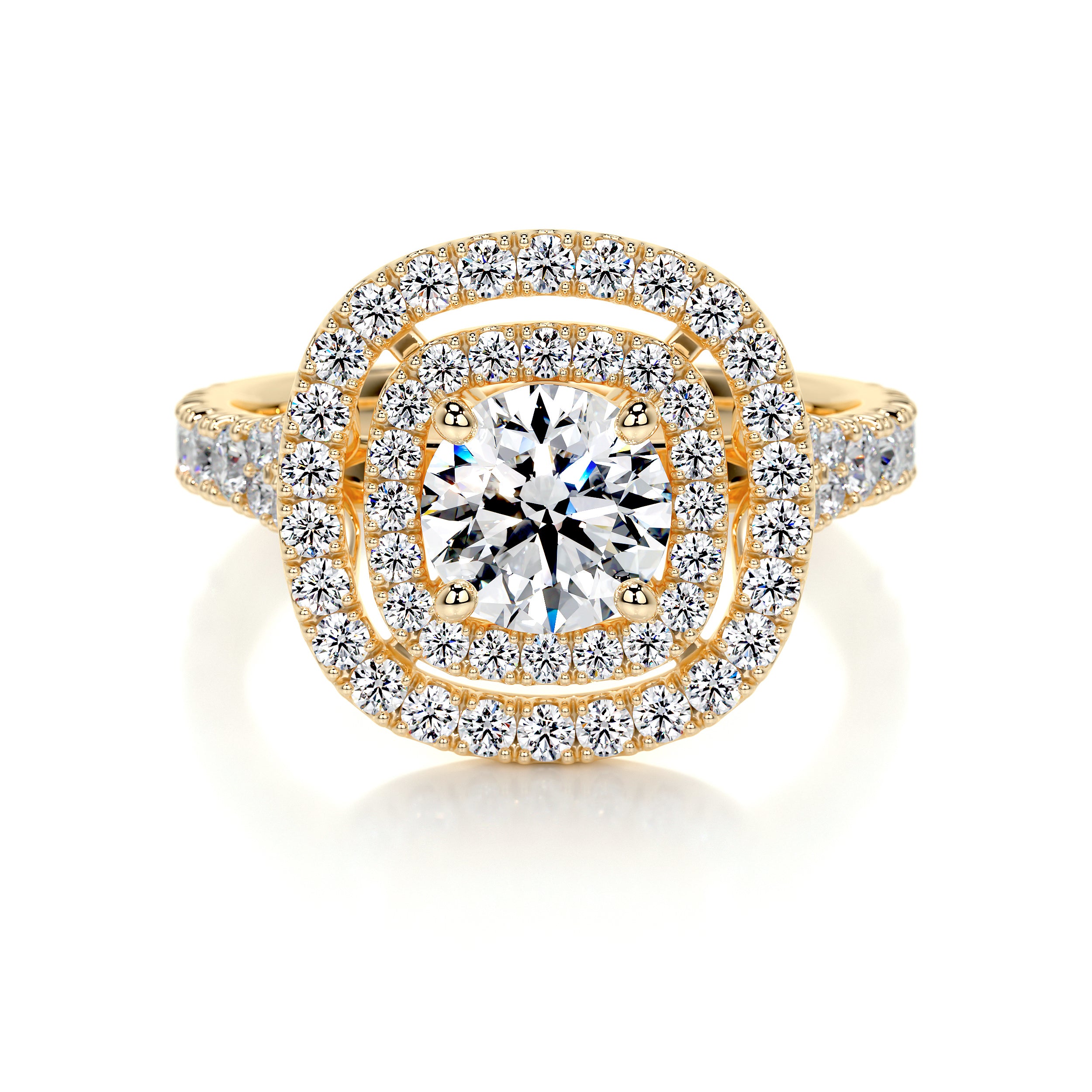 Natalie Lab Grown Diamond Ring -18K Yellow Gold、mySite、hinf8tx79