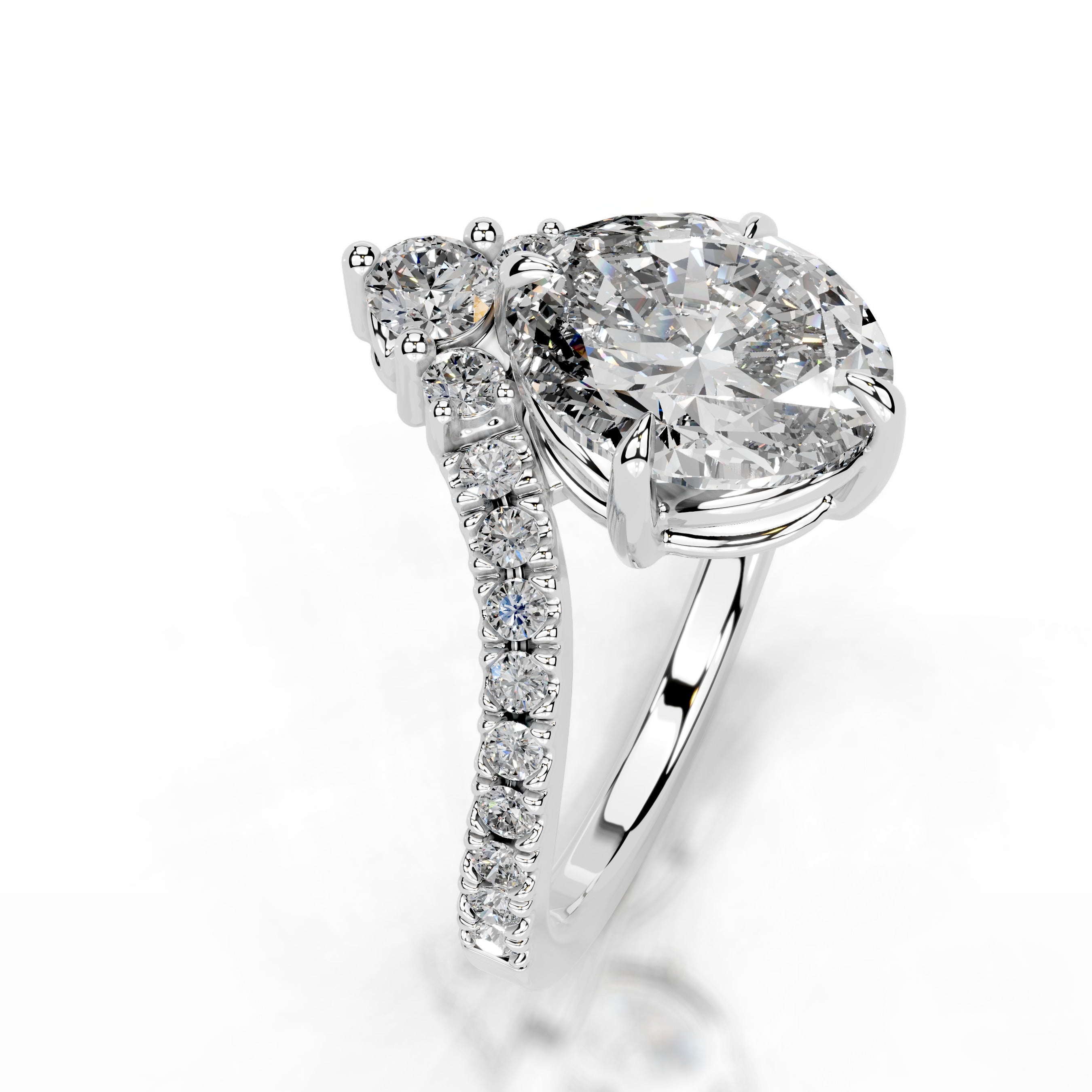 Thea Lab Grown Diamond Ring - 18K White Gold、mySite、hinf8tx79