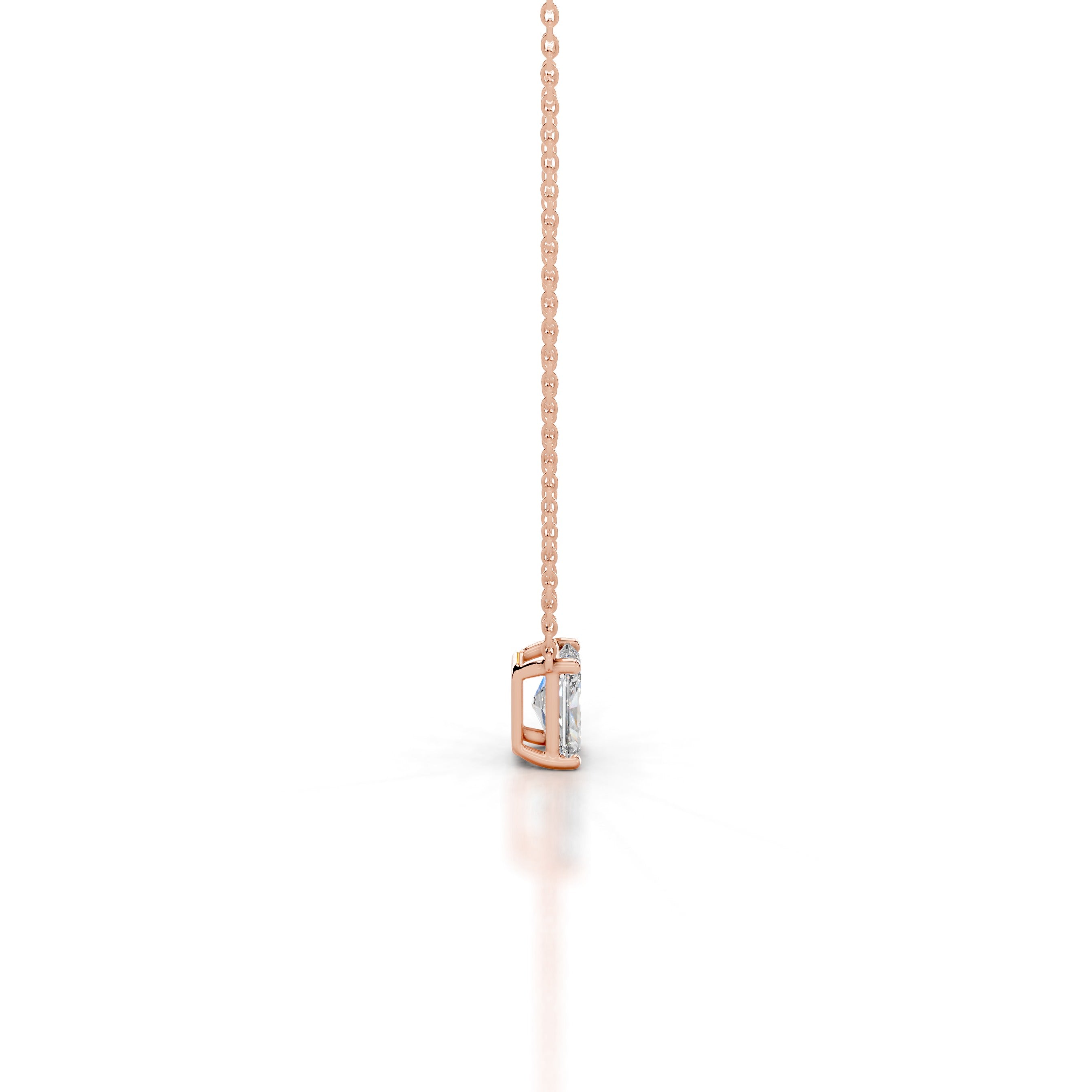 Mary Lab Grown Diamond Pendant - 14K Rose Gold、mySite、hinf8tx79