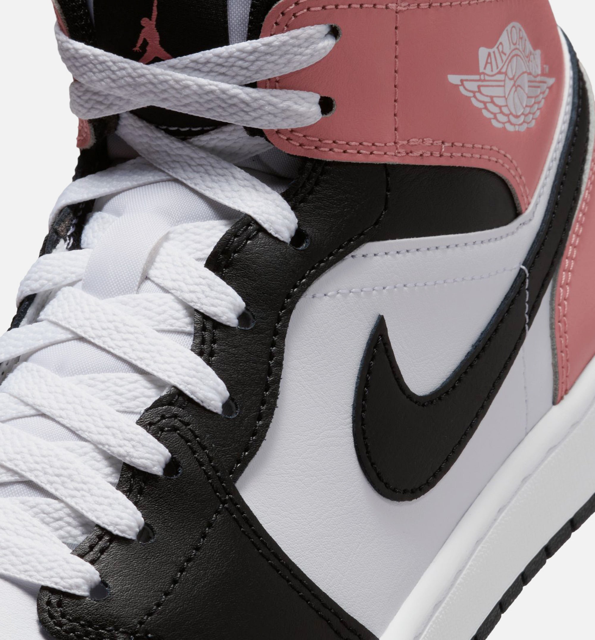 Air Jordan 1 Mid Mens Lifestyle Shoe - White/Rust Pink/Black、mySite、dreamappss