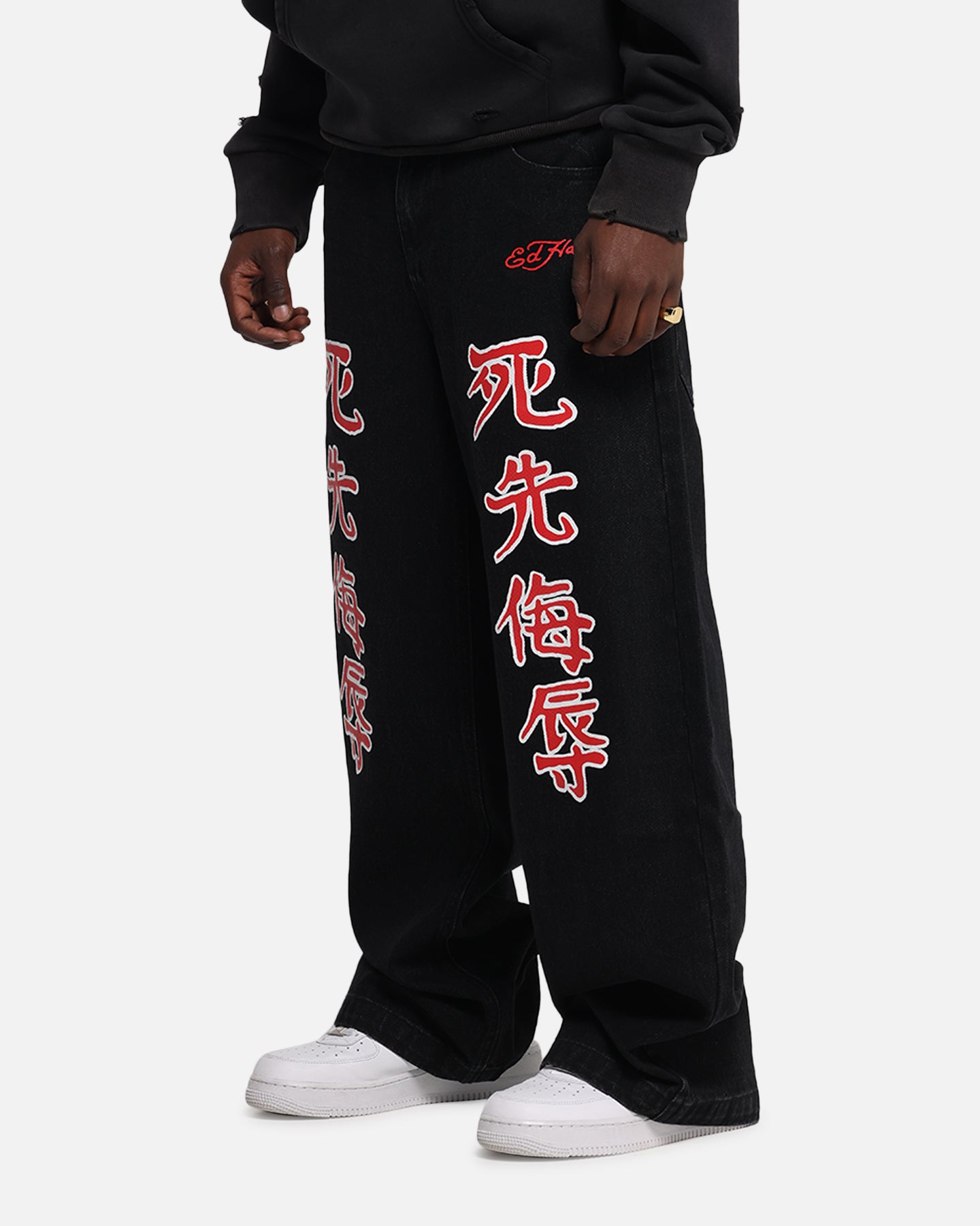 Ed Hardy Death Before Dishonour Jeans Black、mySite、zt4zffjzw