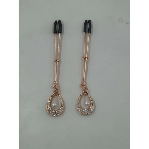 Fetish Clitoral Clamps | Rose Gold | Adjustable、mySite、bottomscart