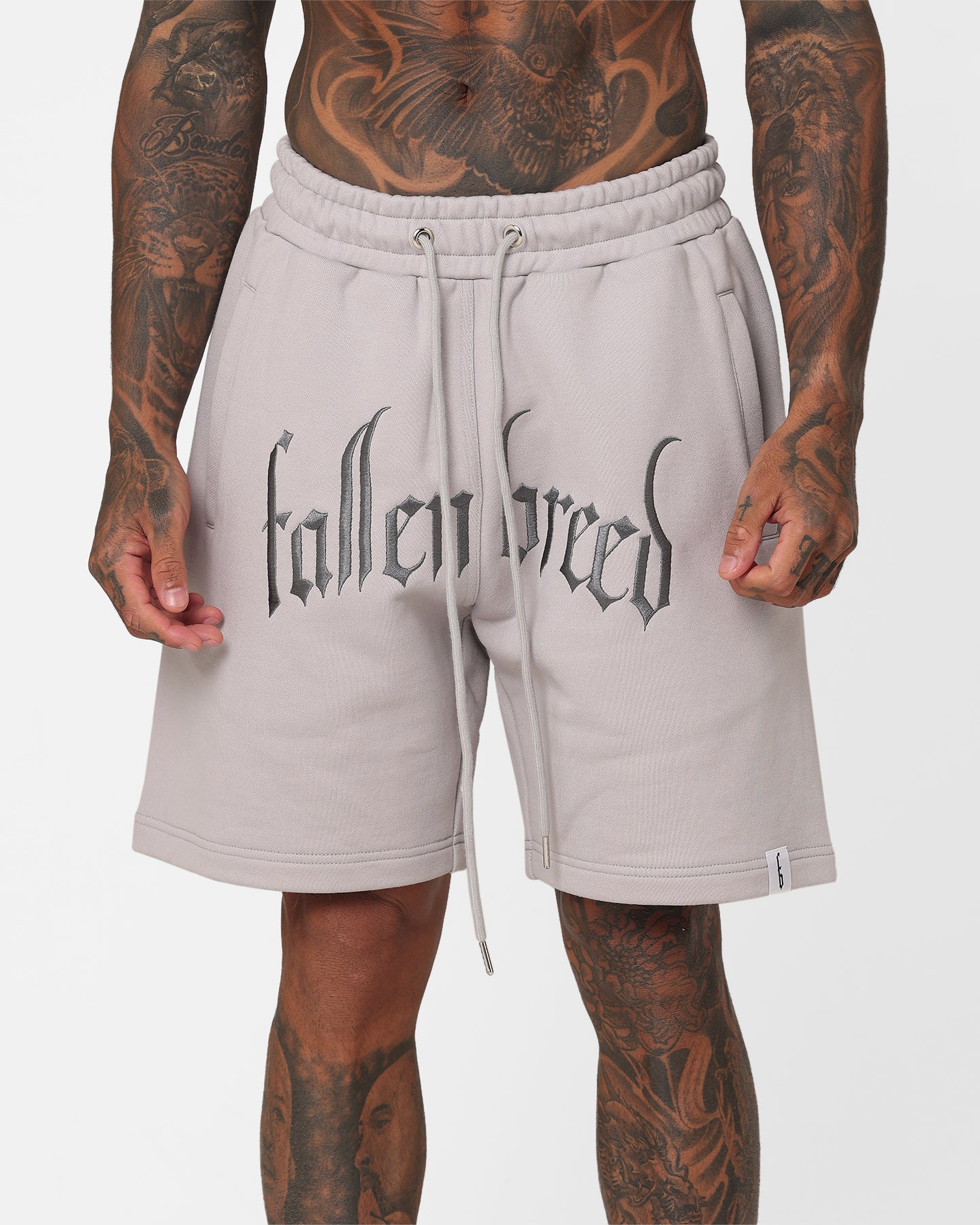 Fallen Breed Logo Sweat Shorts Light Grey、mySite、zt4zffjzw