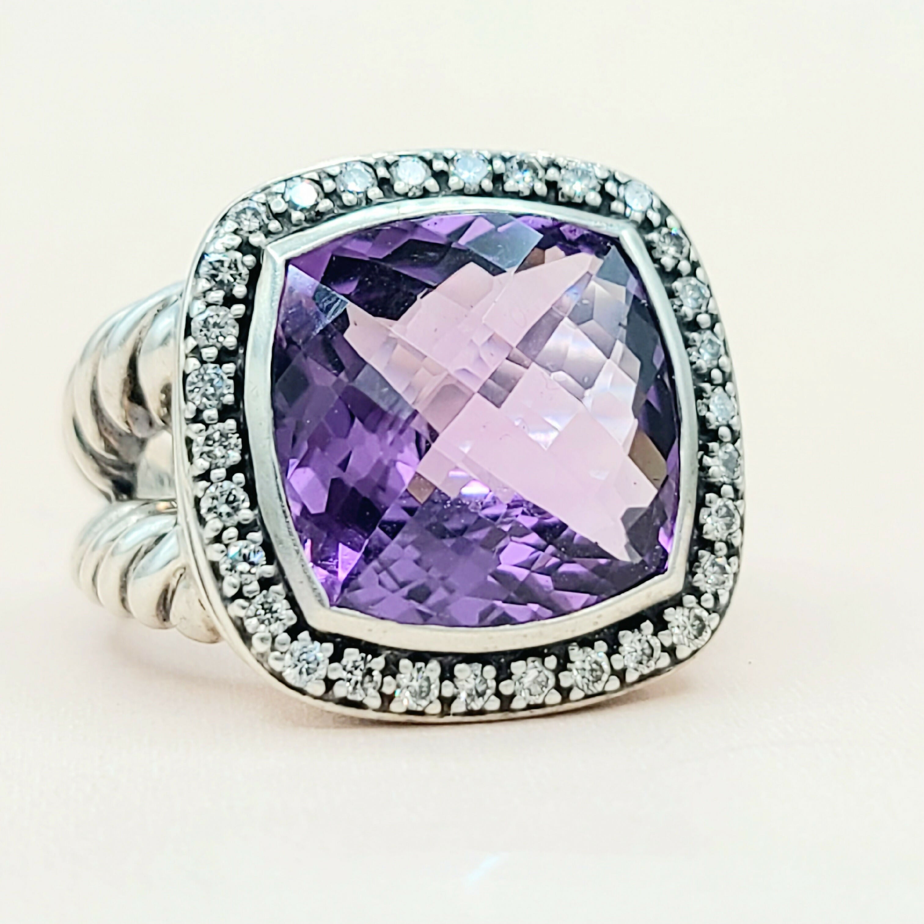 David Yurman Albion Moonlight Ice Ring 14mm Amethyst、mySite、hinf8tx79