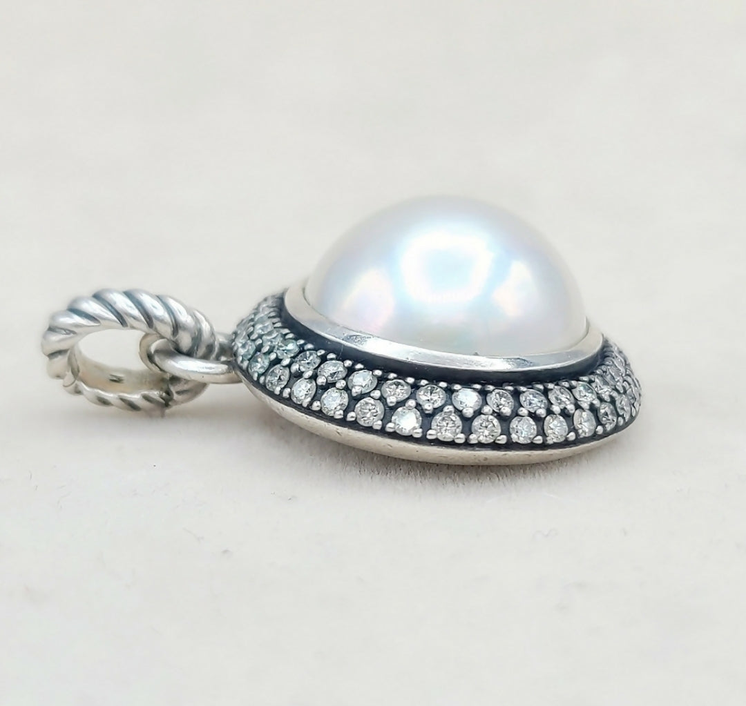 David Yurman Cerise Moonlight Ice Pendant 鈥?Pearl & Diamond、mySite、hinf8tx79