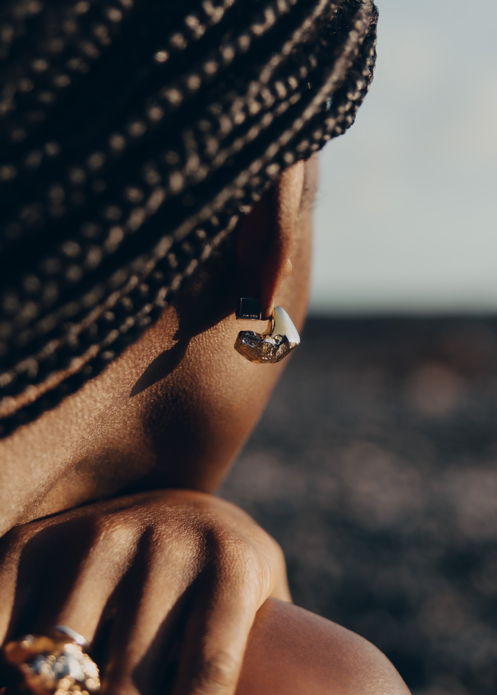 Puces d��oreilles Eroz - Duo palladium et dorure 24 carats、mySite、camillekostekn