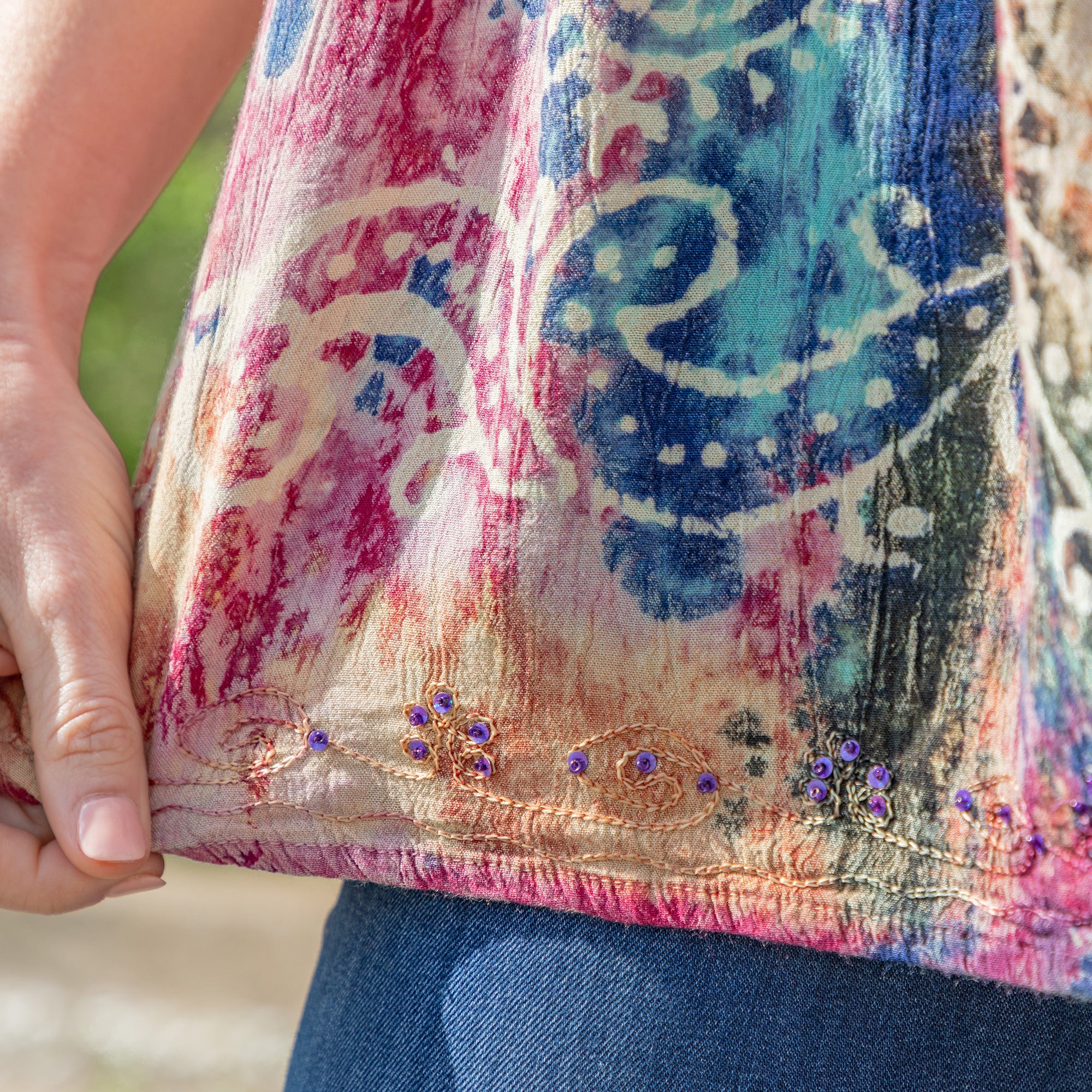 Beaded Swirl Sleeveless Tunic、mySite、camillekostekn