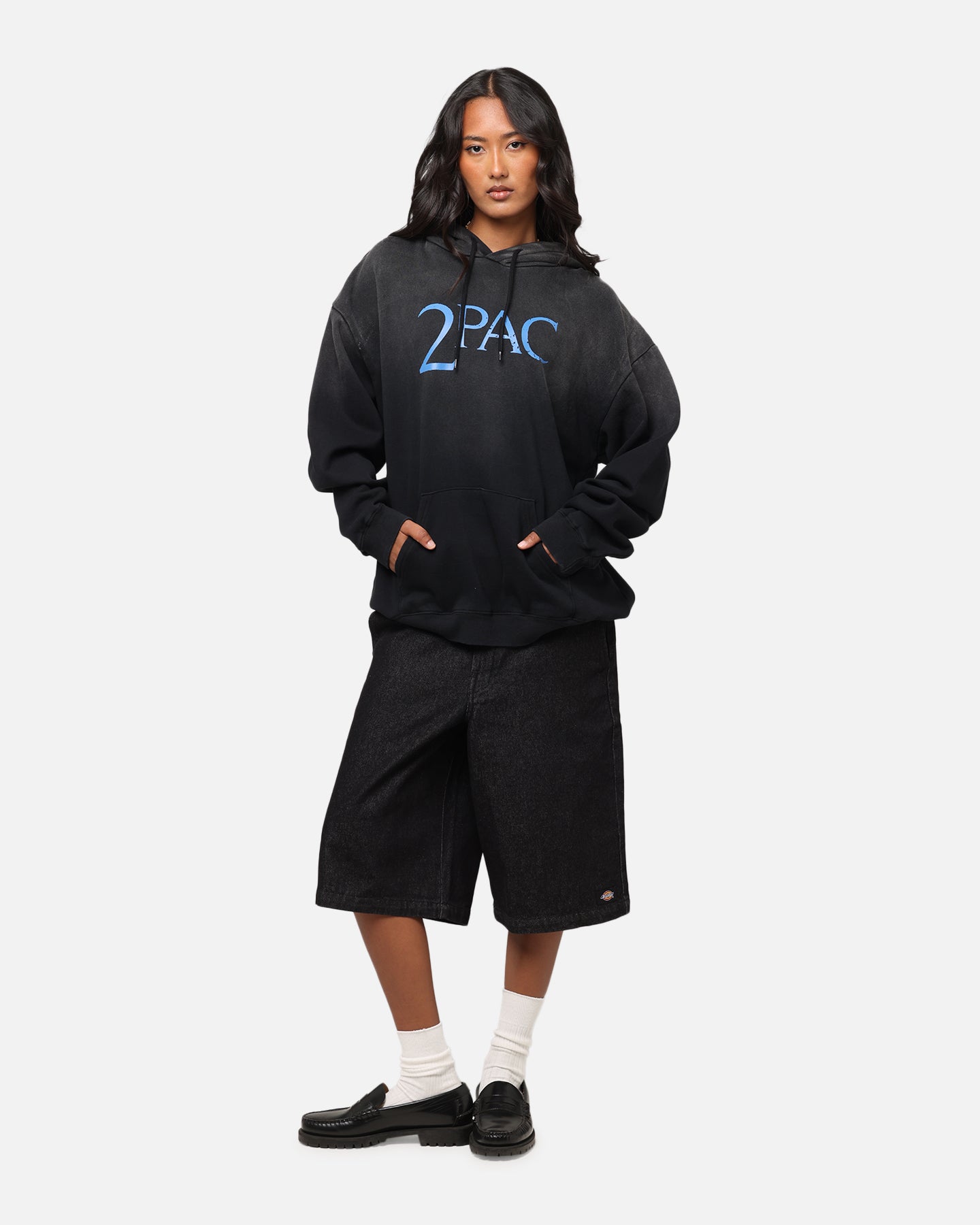 Tupac Super Fade Hoodie Washed Black、mySite、zt4zffjzw