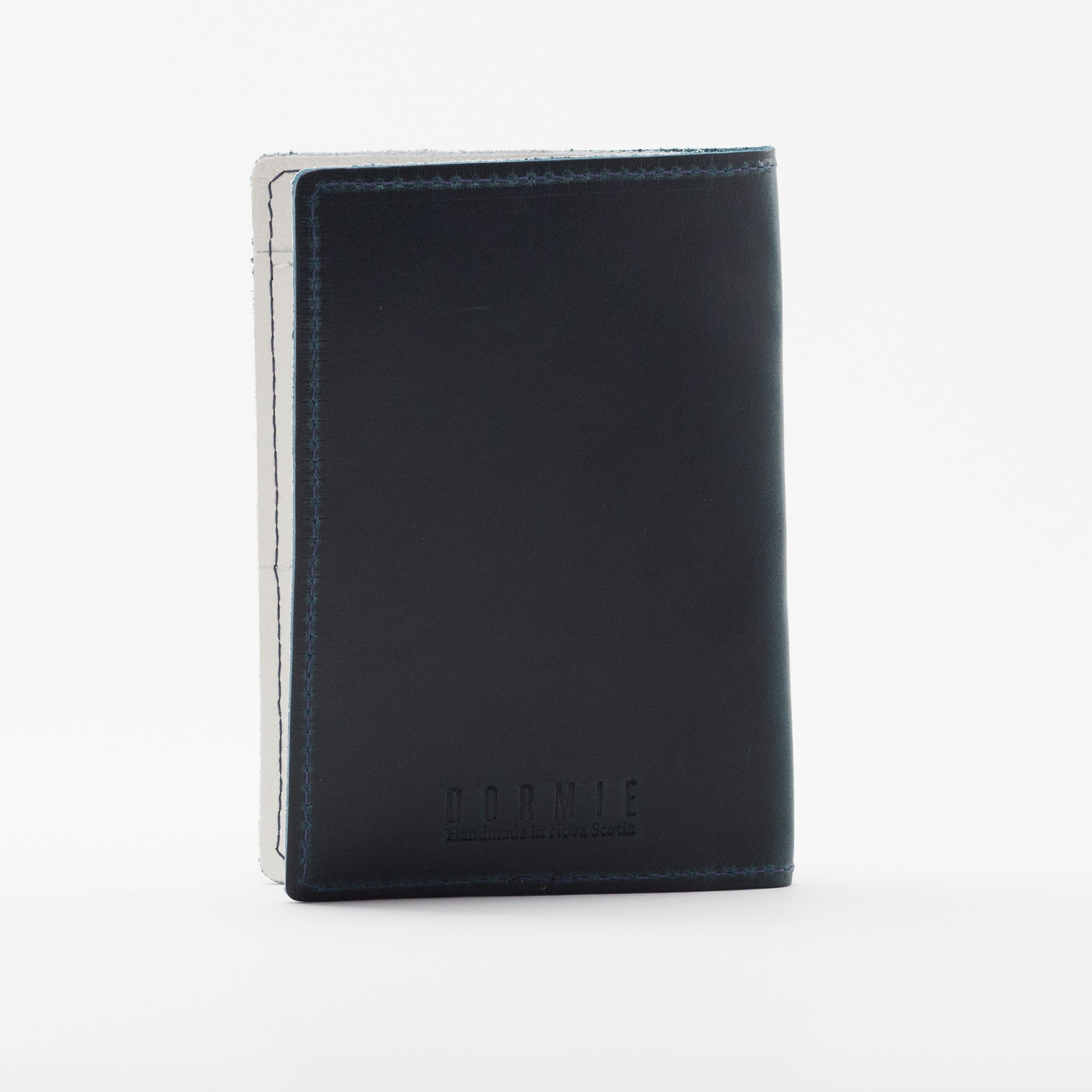 Leather Passport Holder - BLUE