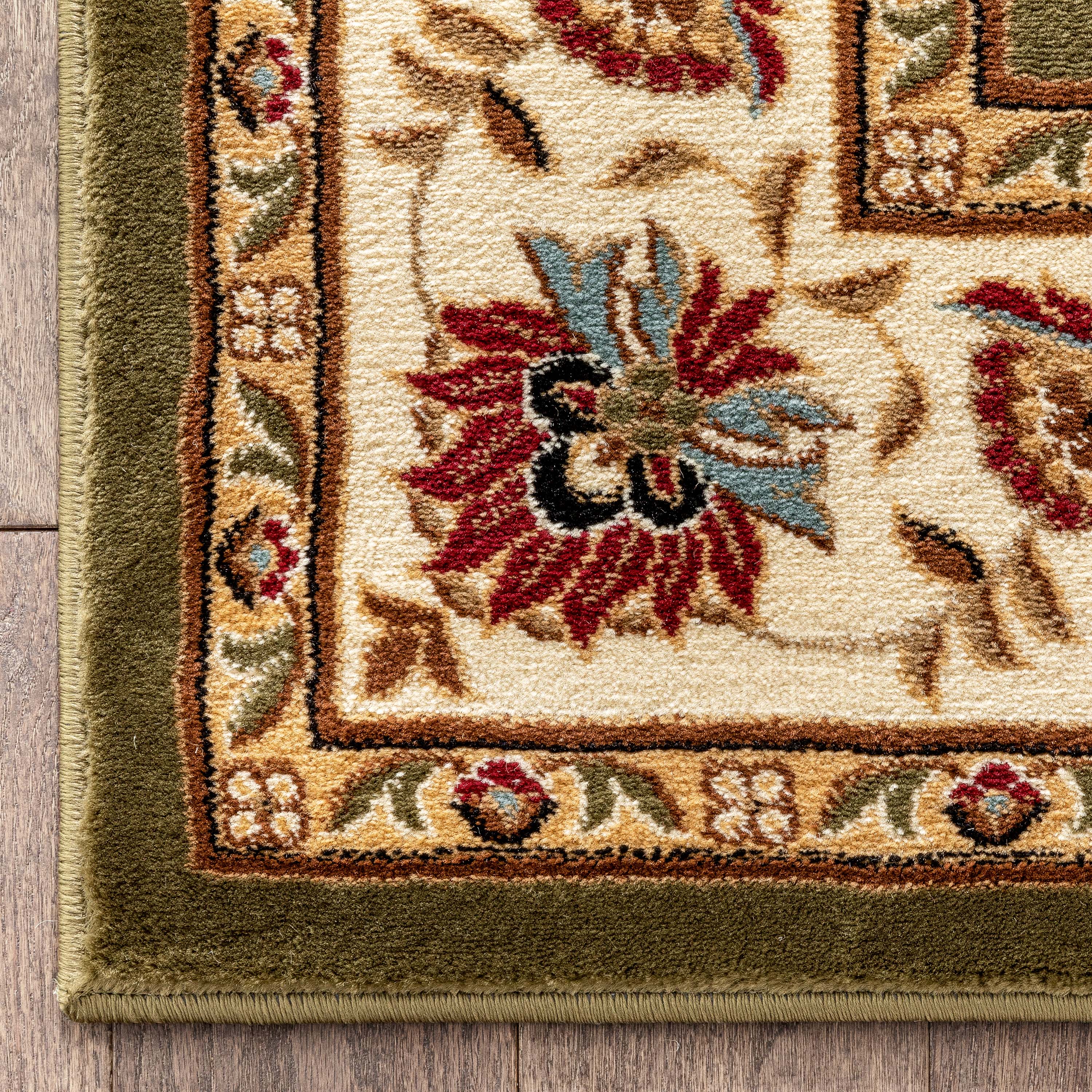 Abbasi Green Traditional Rug、mySite、gigharbornorthrealestate