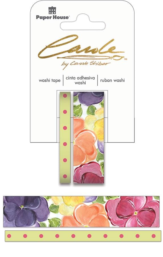  Washi Tape Set - Carole Shiber Hand-Painted Pansies、mySite、ghnorth