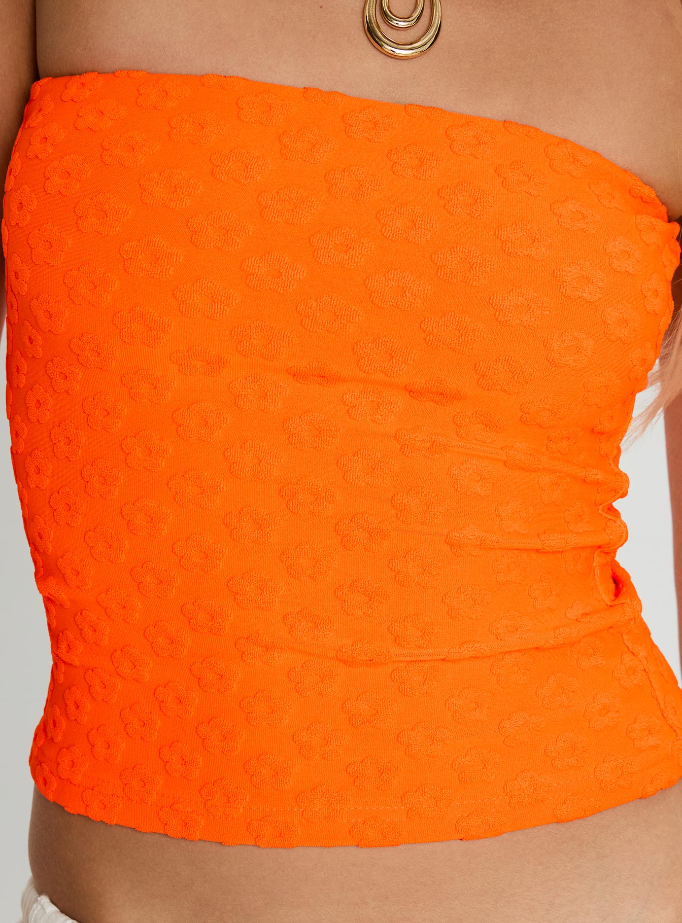 Coolada Strapless Top Orange、mySite、solidvoid
