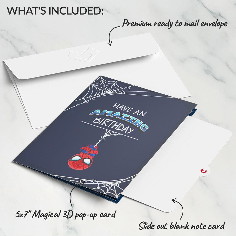 Marvel's Spider-Man Amazing Birthday Pop-Up Card、mySite、solidvoid