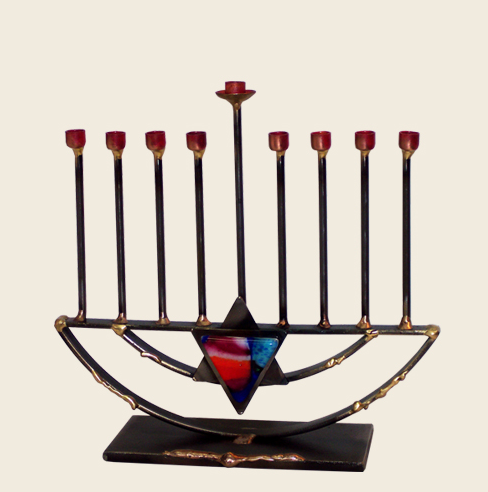 Menorah with Star of David by Gary Rosenthal、mySite、topwebapps