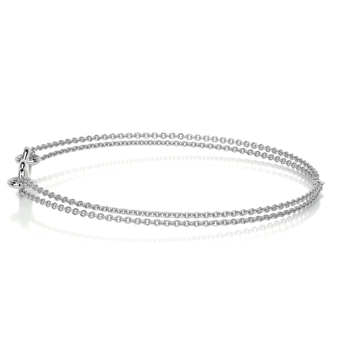 Candice Lab Grown Diamonds Bracelet (0.07 Carat) -18K White Gold、mySite、hinf8tx79