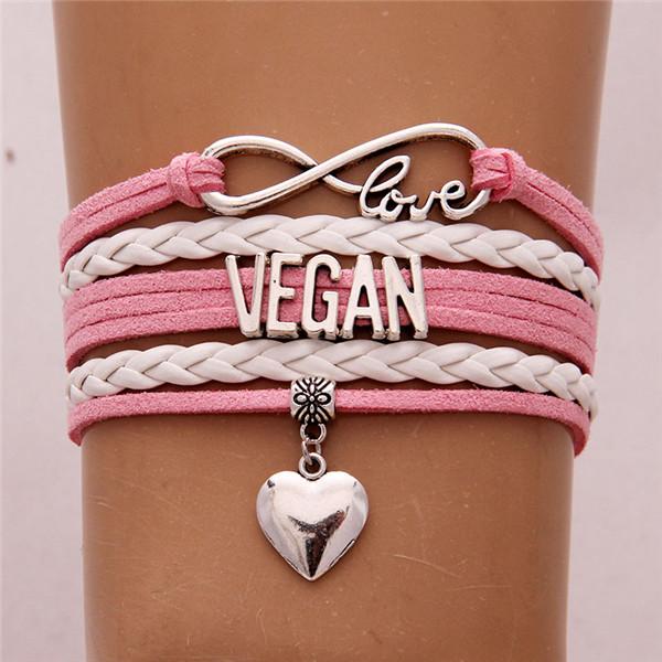 Trendy Vegan Multi-Layer Bracelet, Faux Leather in Variety of Colors and Charms、mySite、g9winljtr