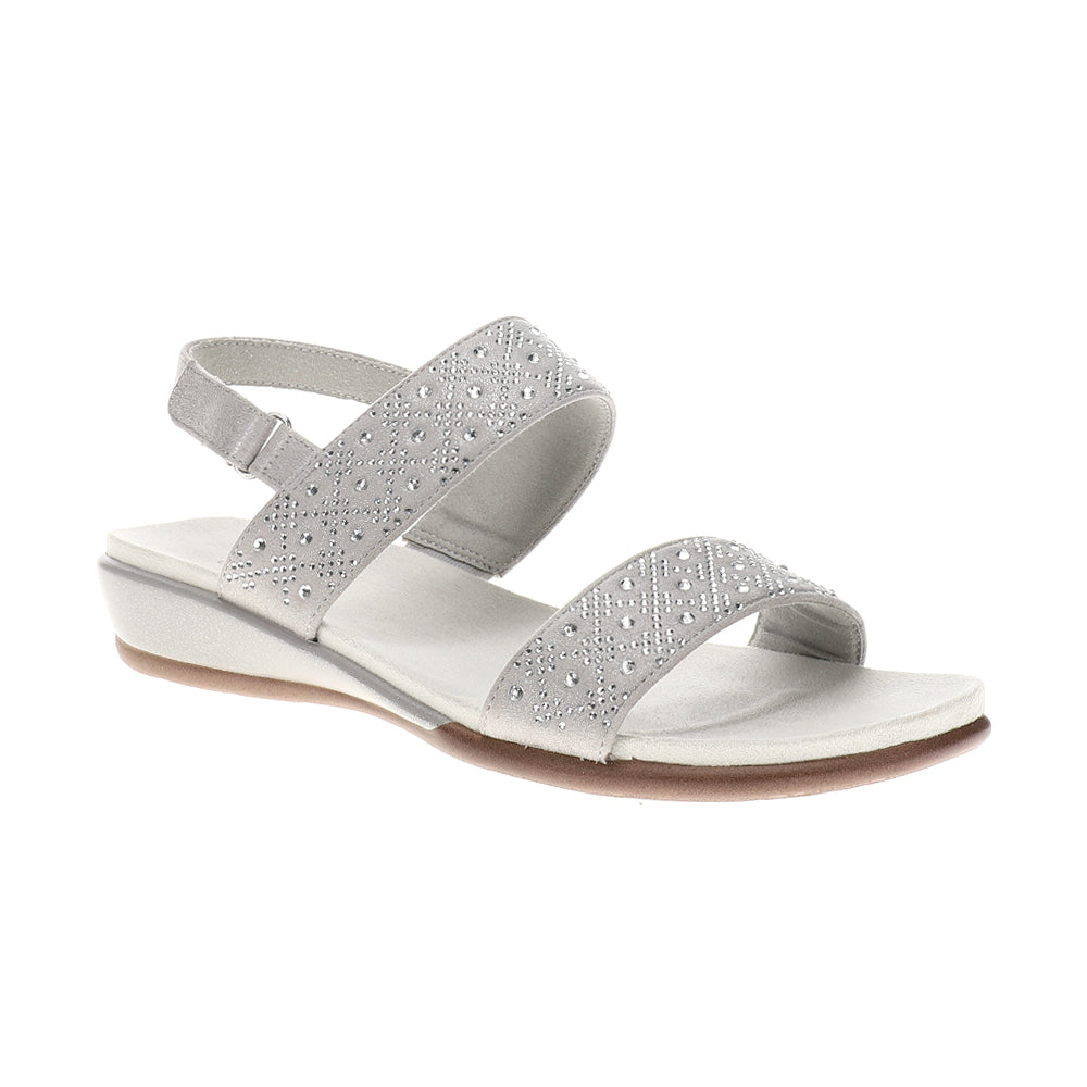 Haisley Rhinestone Ankle Strap Wedge Sandals、mySite、gtrtttuynbv