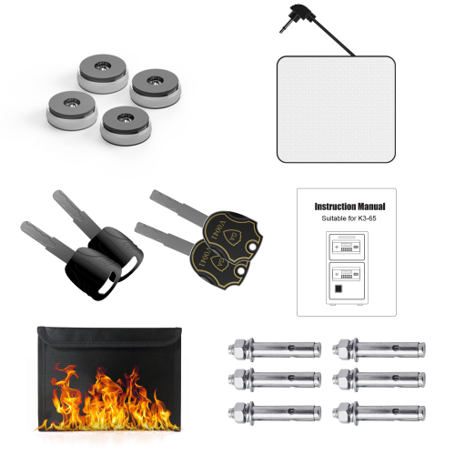 Large Double-door Coin-operated Safe,Digital Security Safe with Fireproof and Waterproof Bag,6.5 Cubic Feet Safe Box with Hidden Code Function for Home,Office and Hotel、、casual