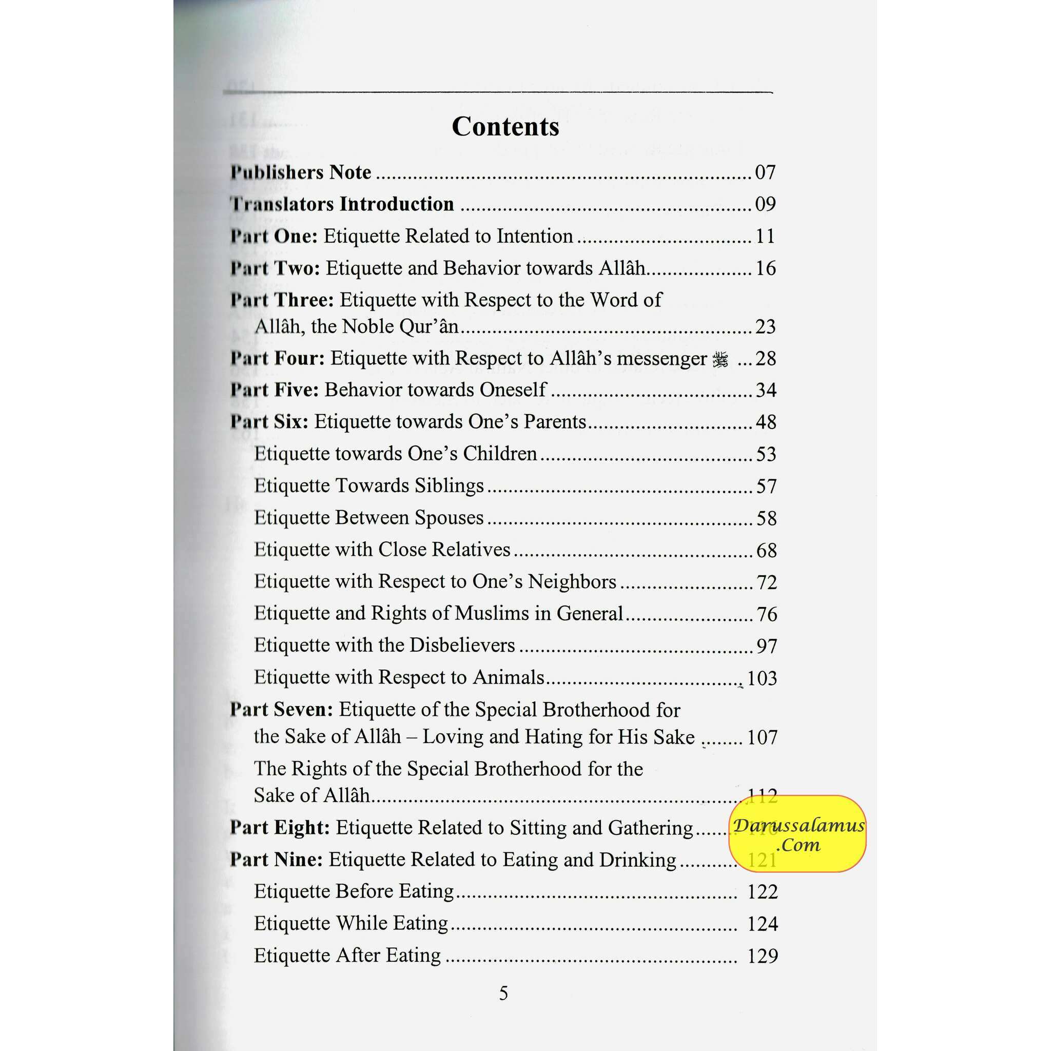 Islamic Etiquette- A Part From Minhaj-Ul-Muslim (The Way Of Muslim) By Abu Bakr al-Jazairi/Jamaal al-Din M. Zarabozo、mySite、topwebapps