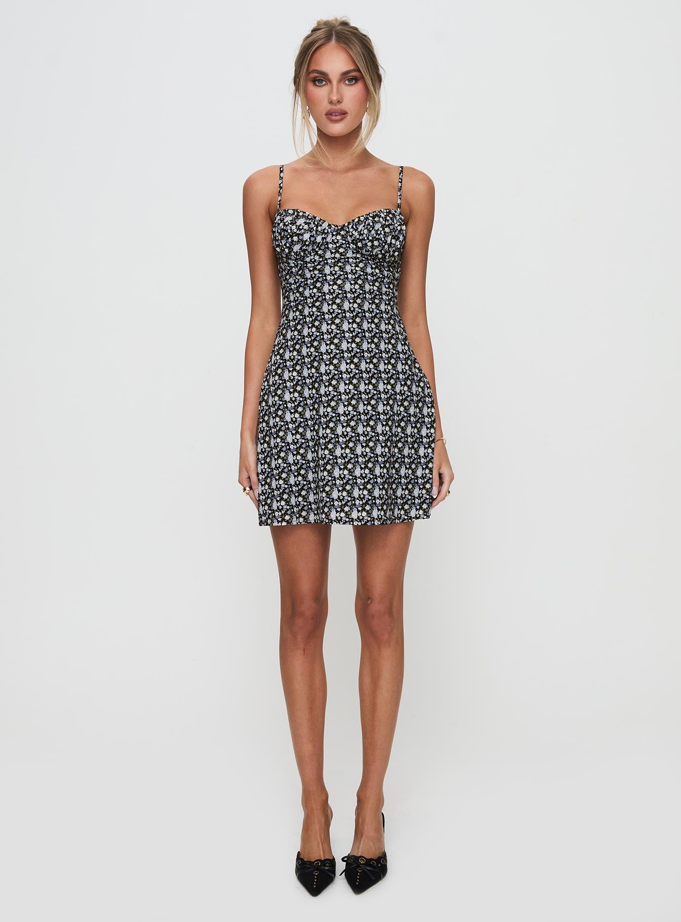 Draven Mini Dress Black Multi、mySite、solidvoid