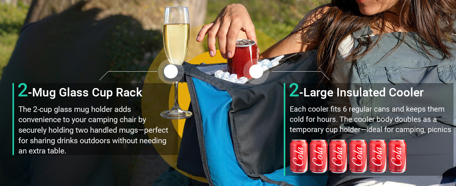 Overmont Oversized Double Camping Chair