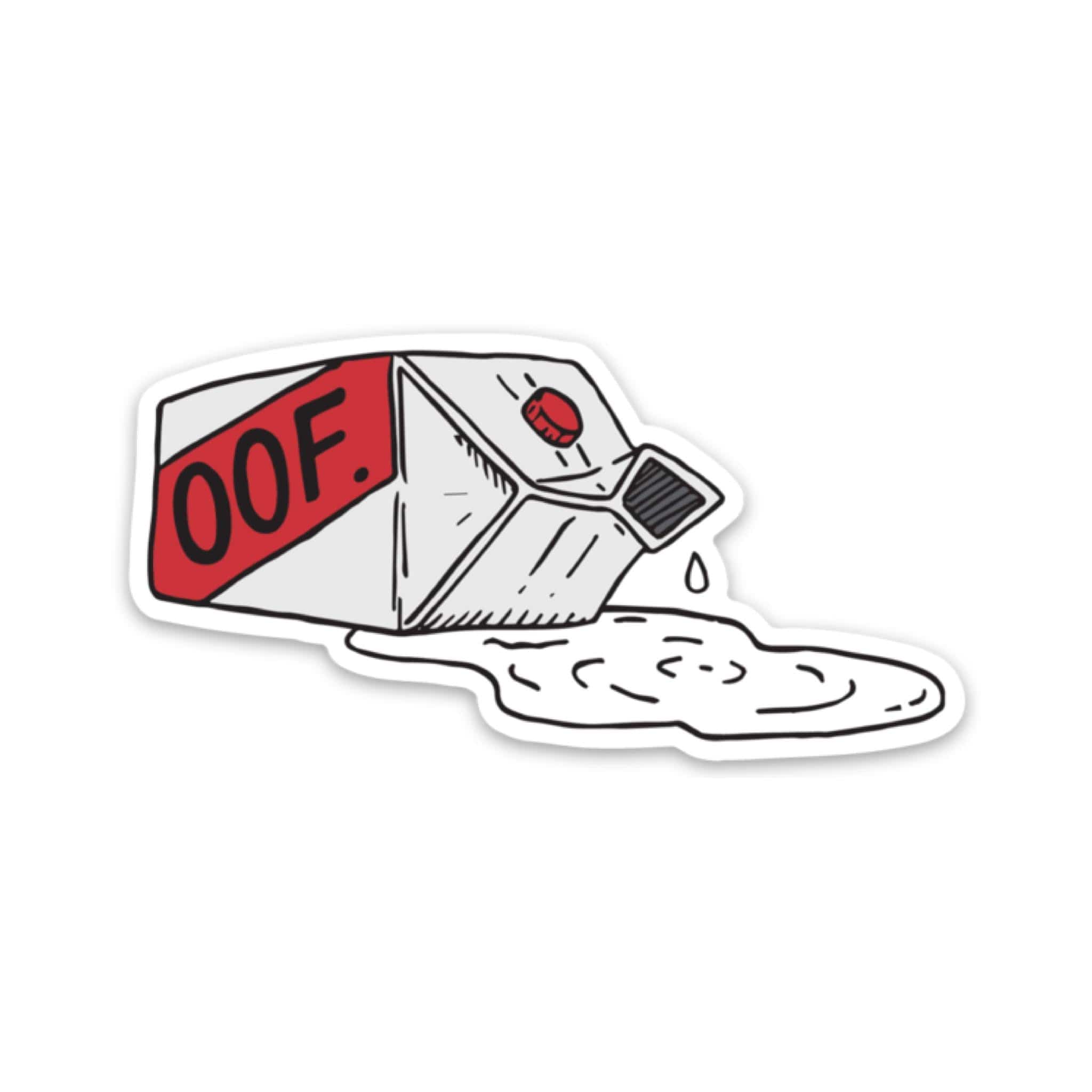  oof - Spilled Milk Sticker、mySite、elrpsem3k