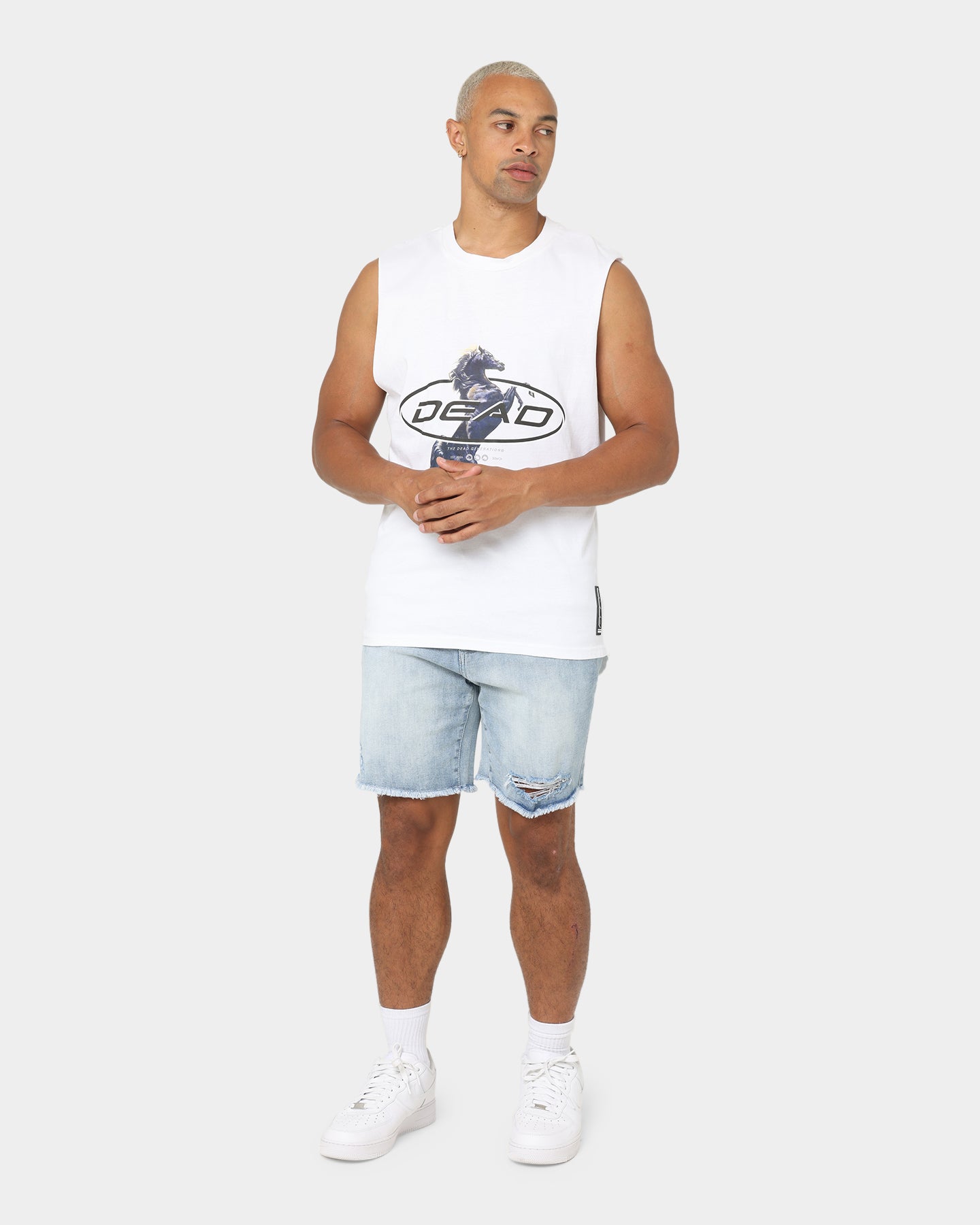 Dead Studios Till We Ride Muscle T-Shirt White/Black、mySite、zt4zffjzw
