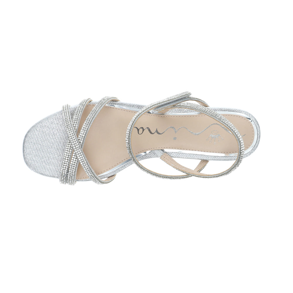 Sonja Metallic Rhinestone Strappy Sandals、mySite、gtrtttuynbv