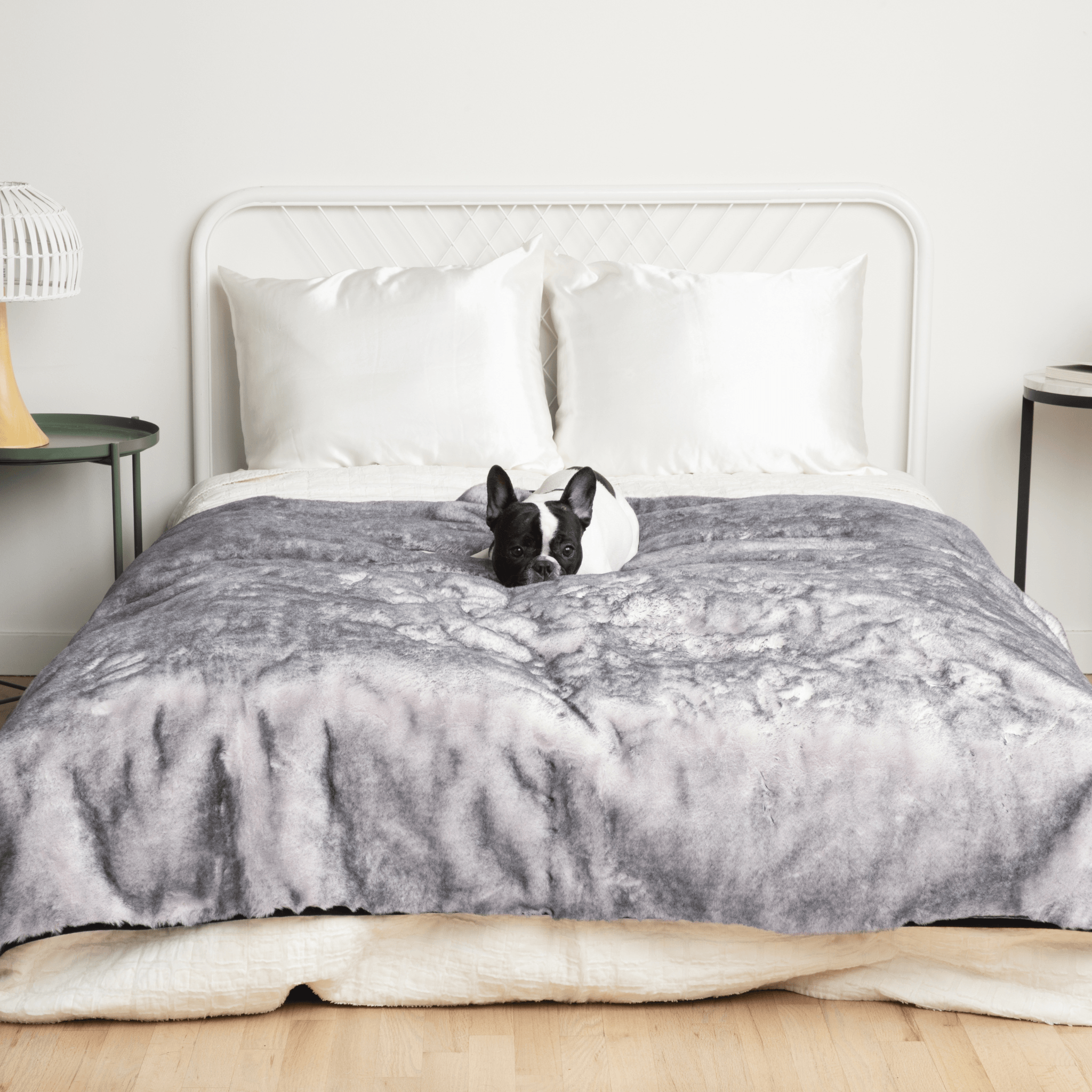 PupProtector™ Luxe Waterproof Faux Fur Blanket - Ultra Soft Chinchilla、mySite、solidvoid