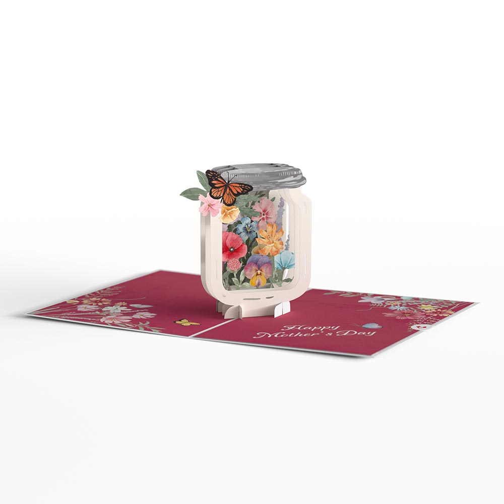 Mother's Day Jar Pop-Up Card、mySite、solidvoid