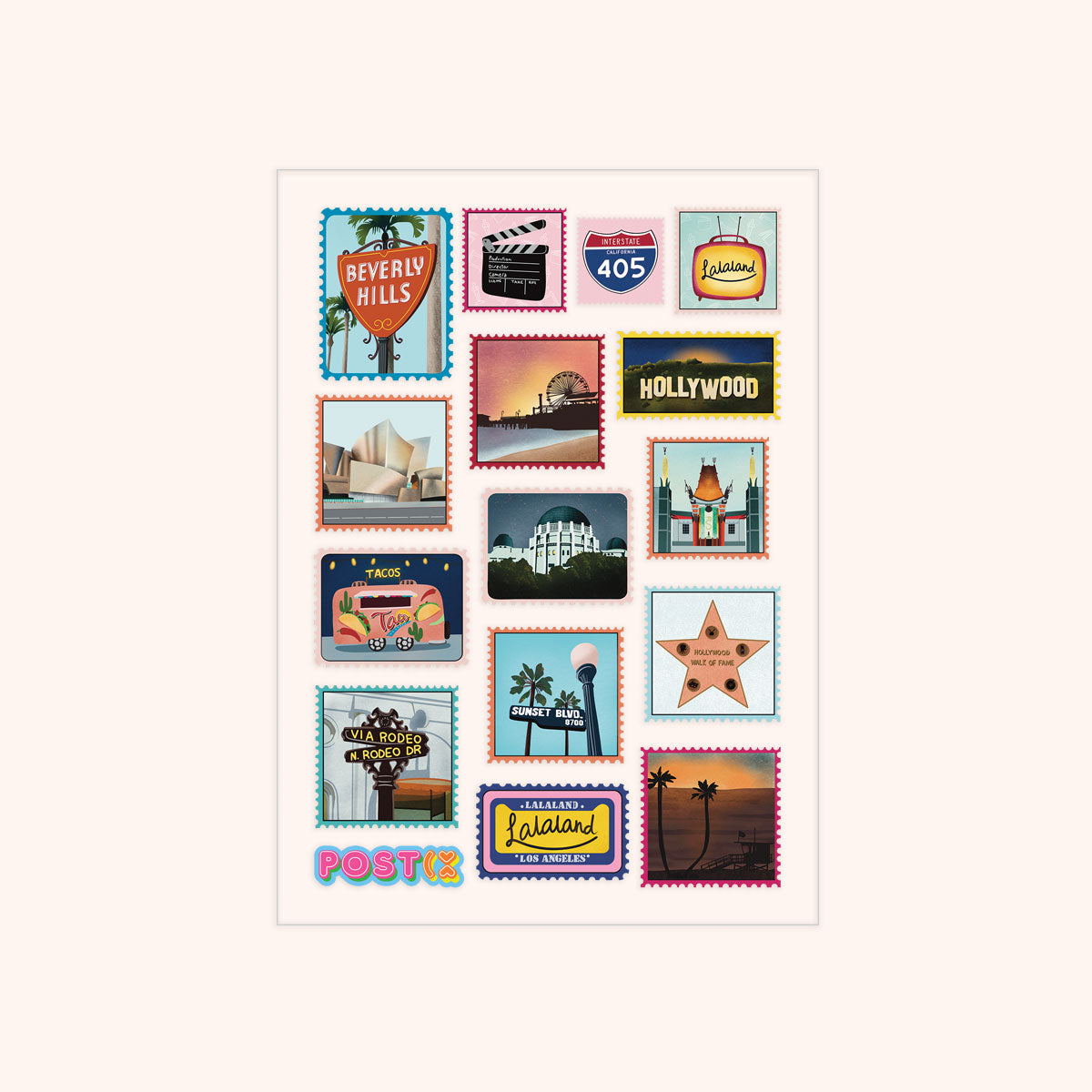  La La Land Sticker Sheet、mySite、ghnorth