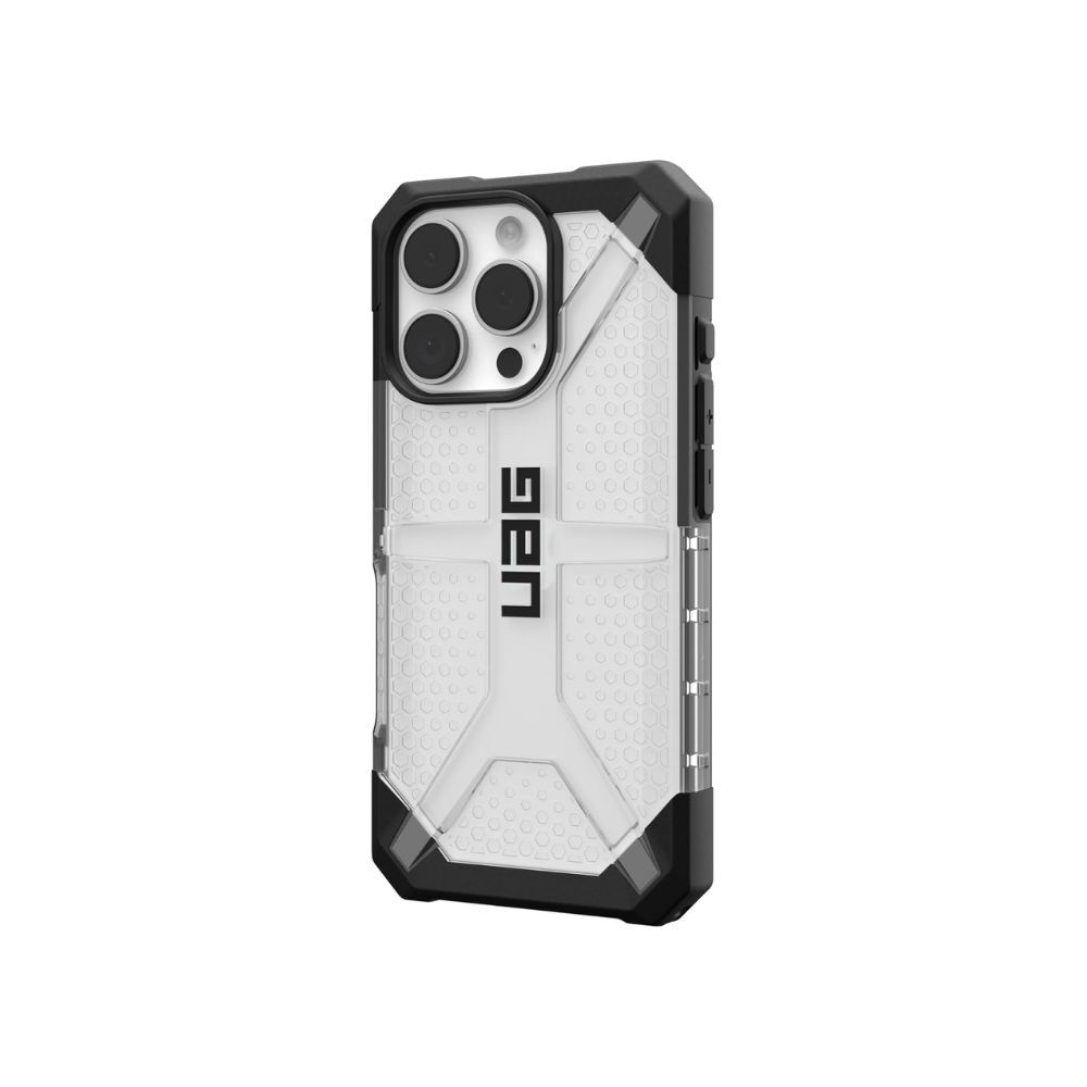 URBAN ARMOR GEAR Plasma Case for iPhone 16 Pro - Drop-Resistant, Wireless Charging (Clear)、mySite、camillekostekn