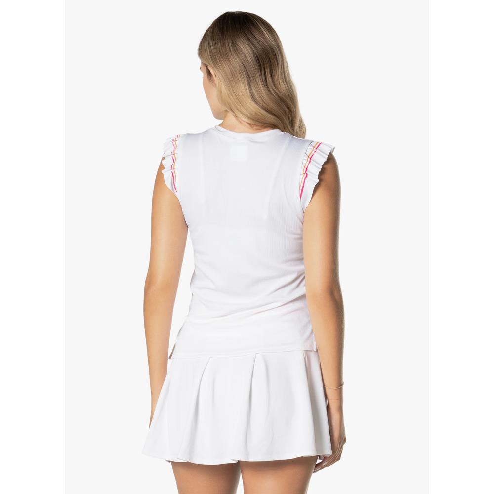 Lucky in Love Women's Shockin' Classics Rib Tank - White、mySite、neckold
