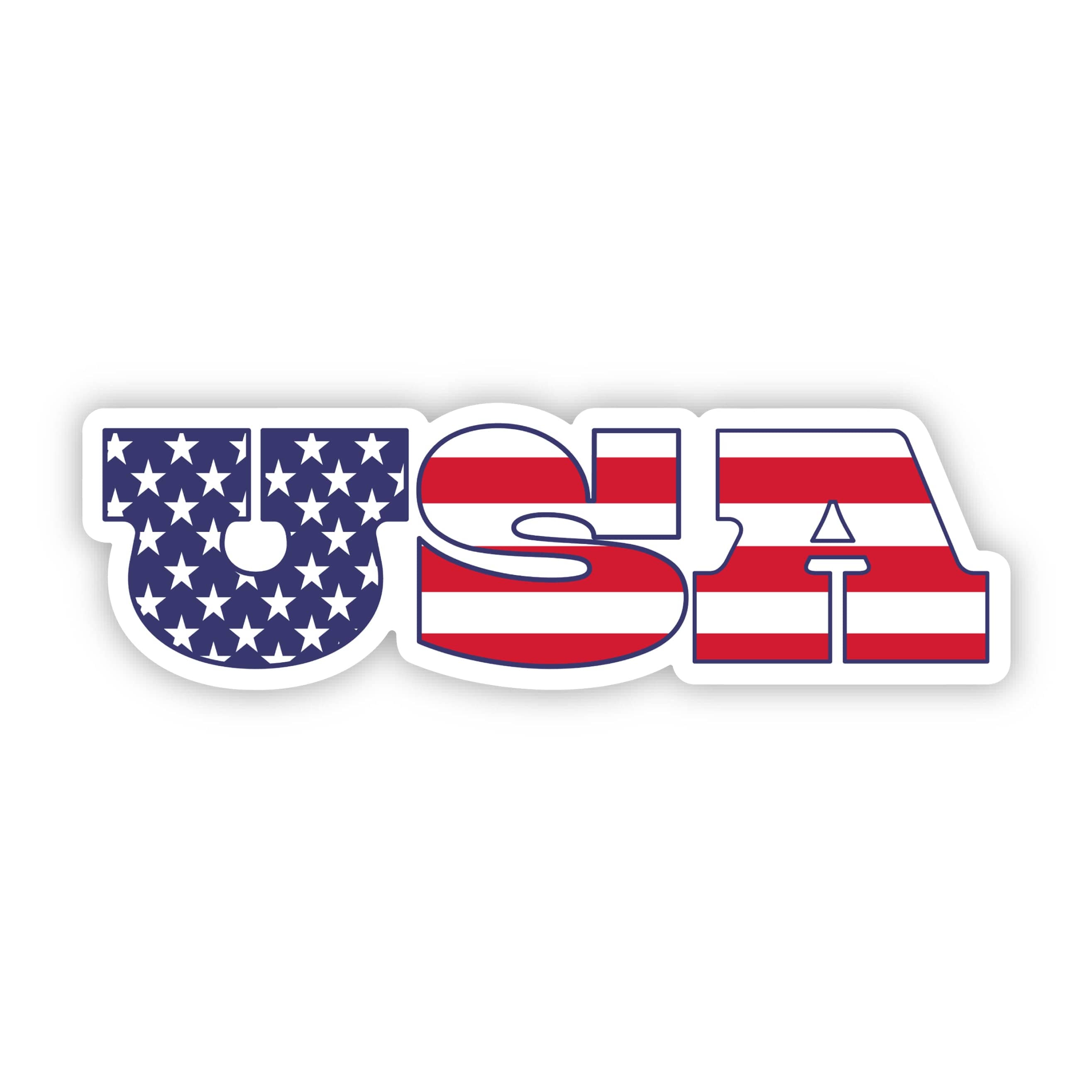 USA American Flag Sticker - 4th of July、mySite、ghnorth