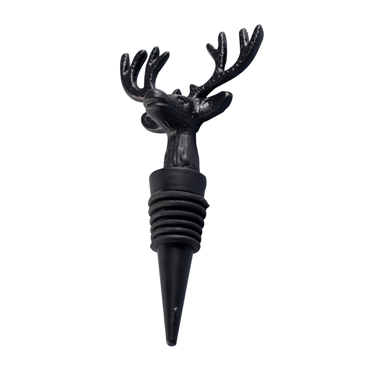 Stainless Steel Bottle Stoper | Deer Shape | Black、mySite、camillekostekn