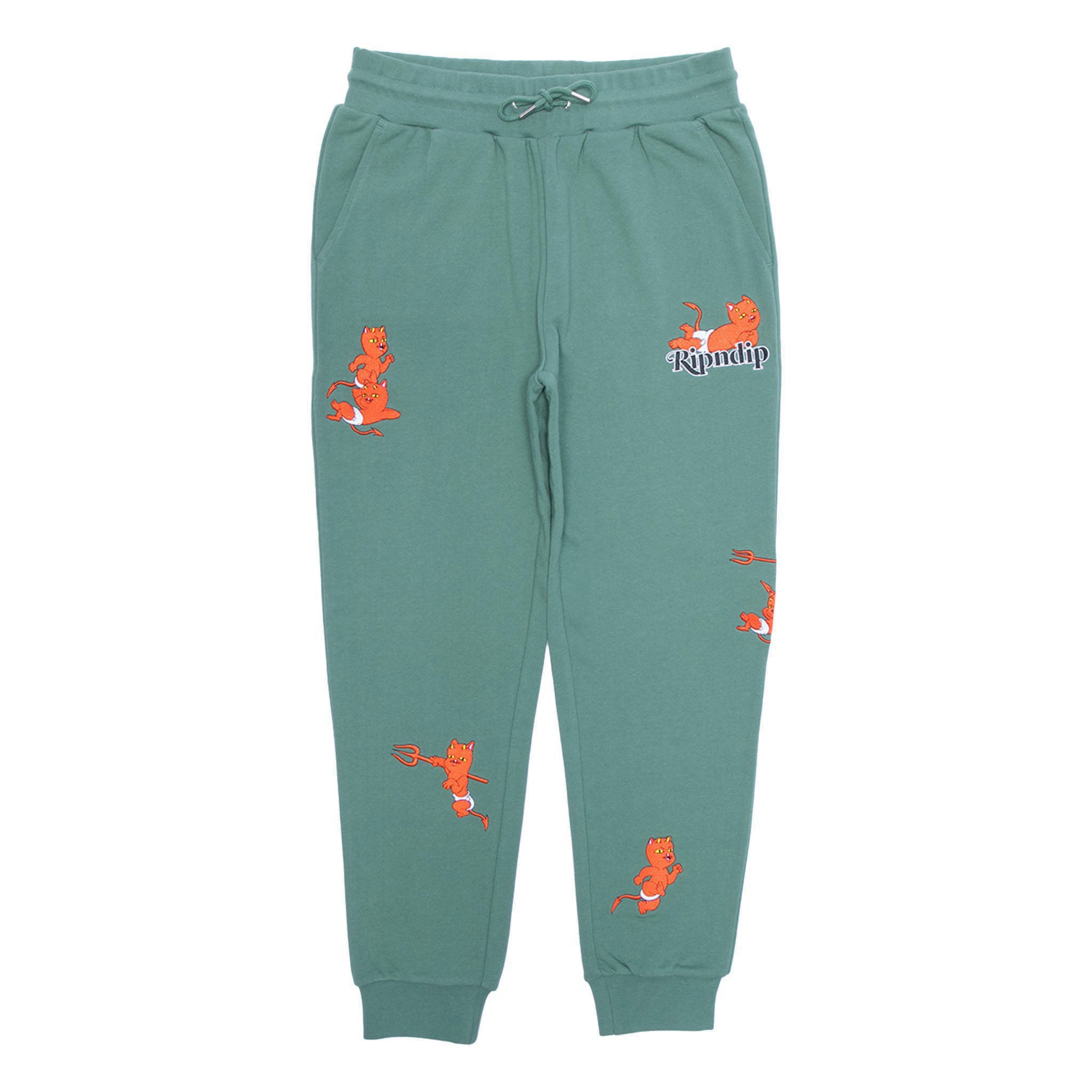  Devil Babies Sweatpants (Dark Sage)、mySite、merchandisen