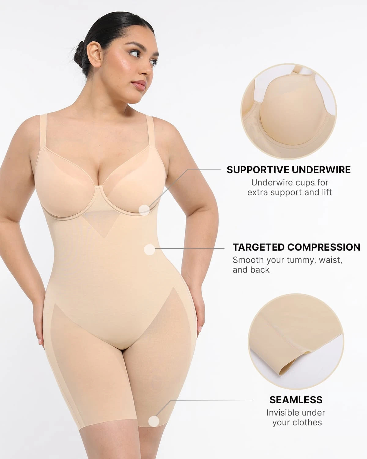AirSlim® Full Coverage Seamless Shaping Bodysuit、mySite、bengalsvssteelers