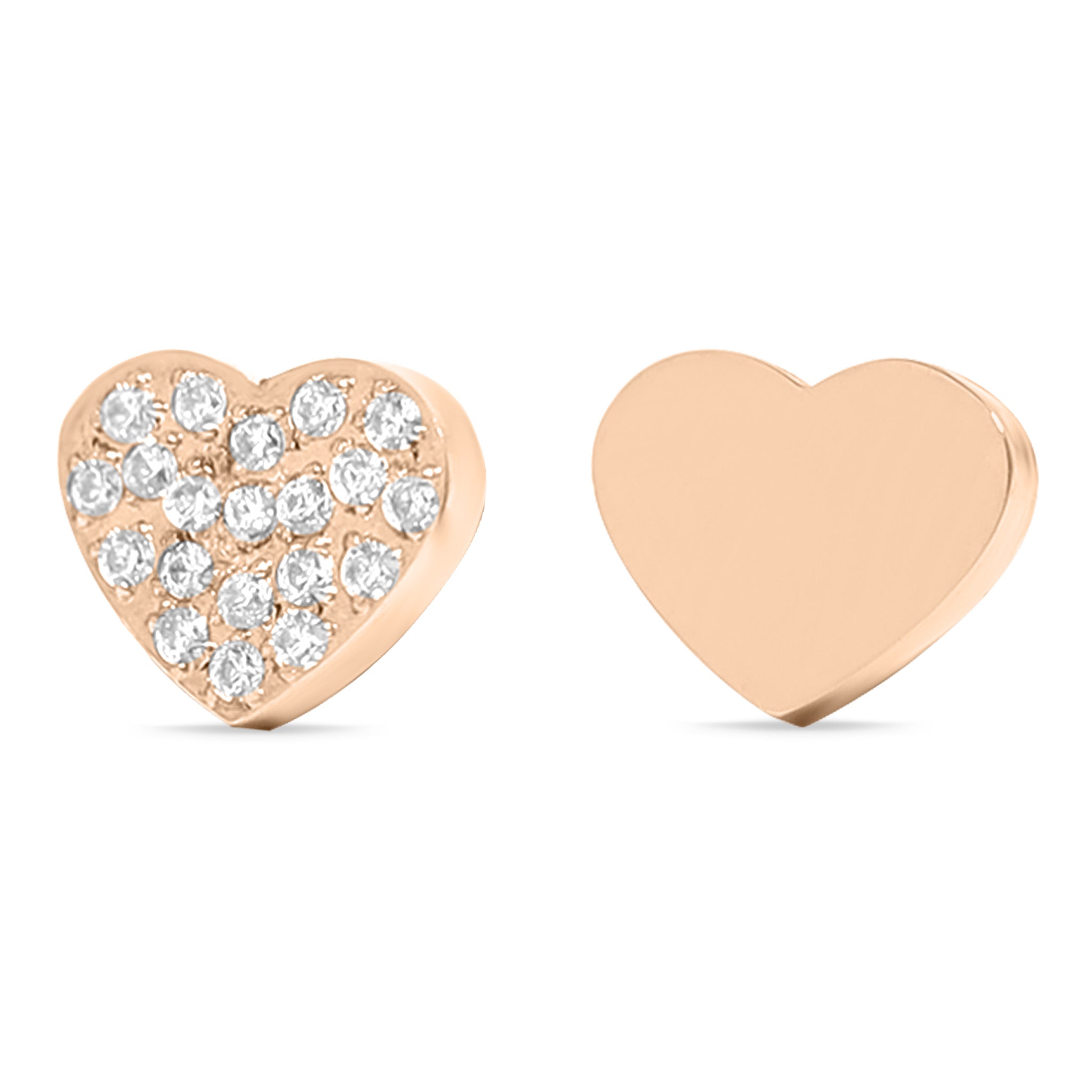 Stainless Steel Engravable 2 Piece Heart Smart Watch Charm Set / SBB0361、mySite、dreamappss