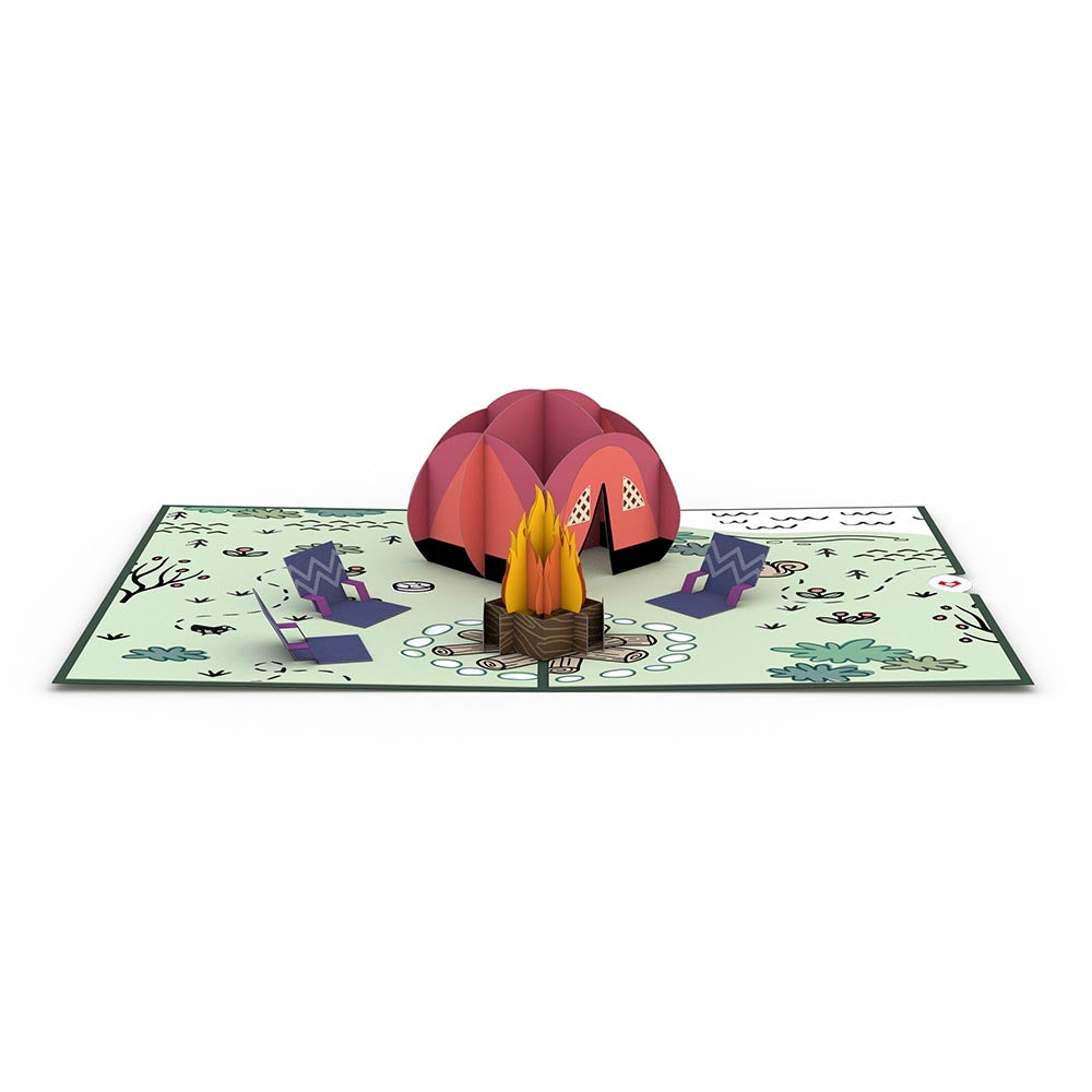 Happy Trails Camping Trip Pop-Up Card、mySite、solidvoid