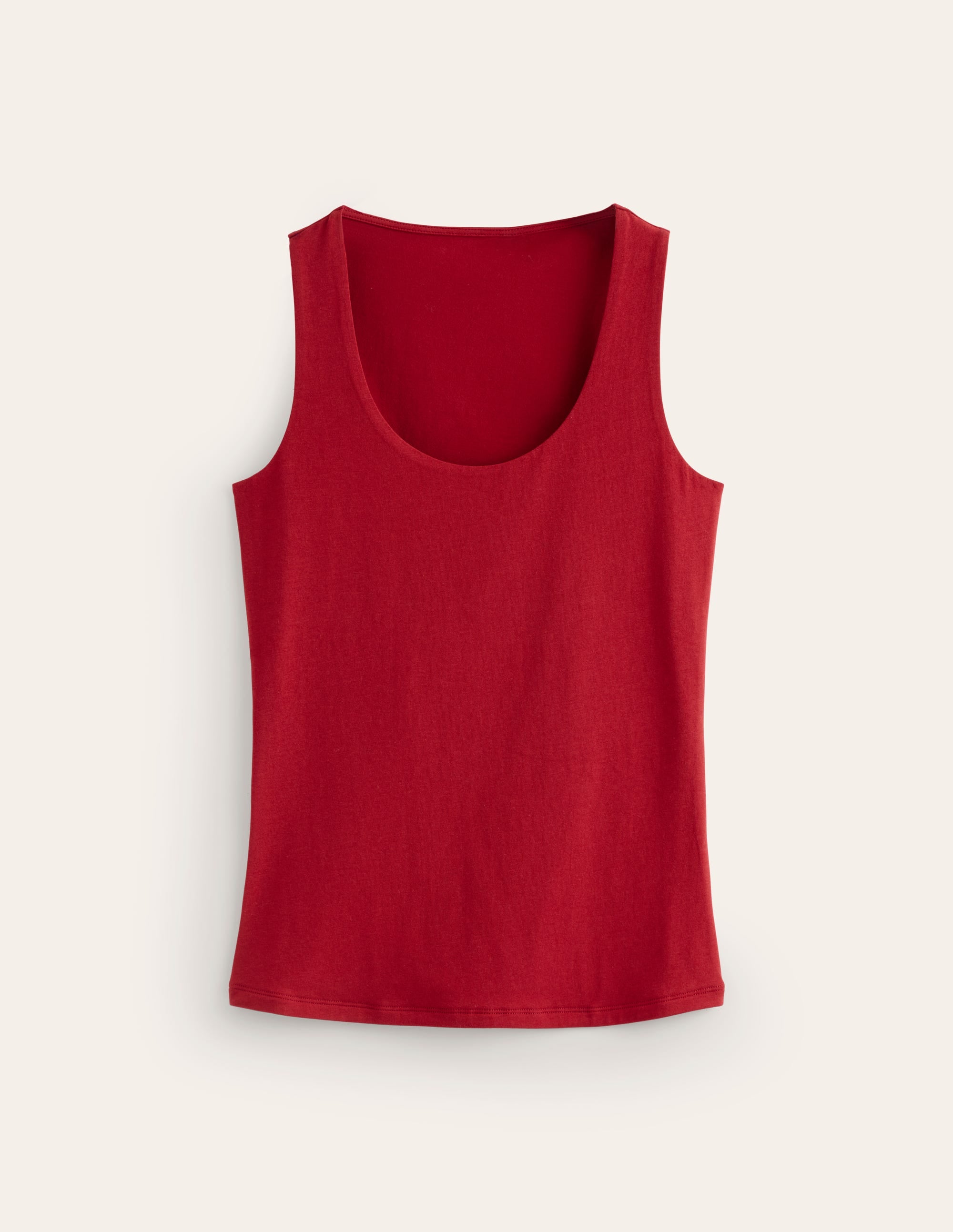  Double Layer Scoop Neck Vest-Red Liquorice、mySite、ashleygrahame