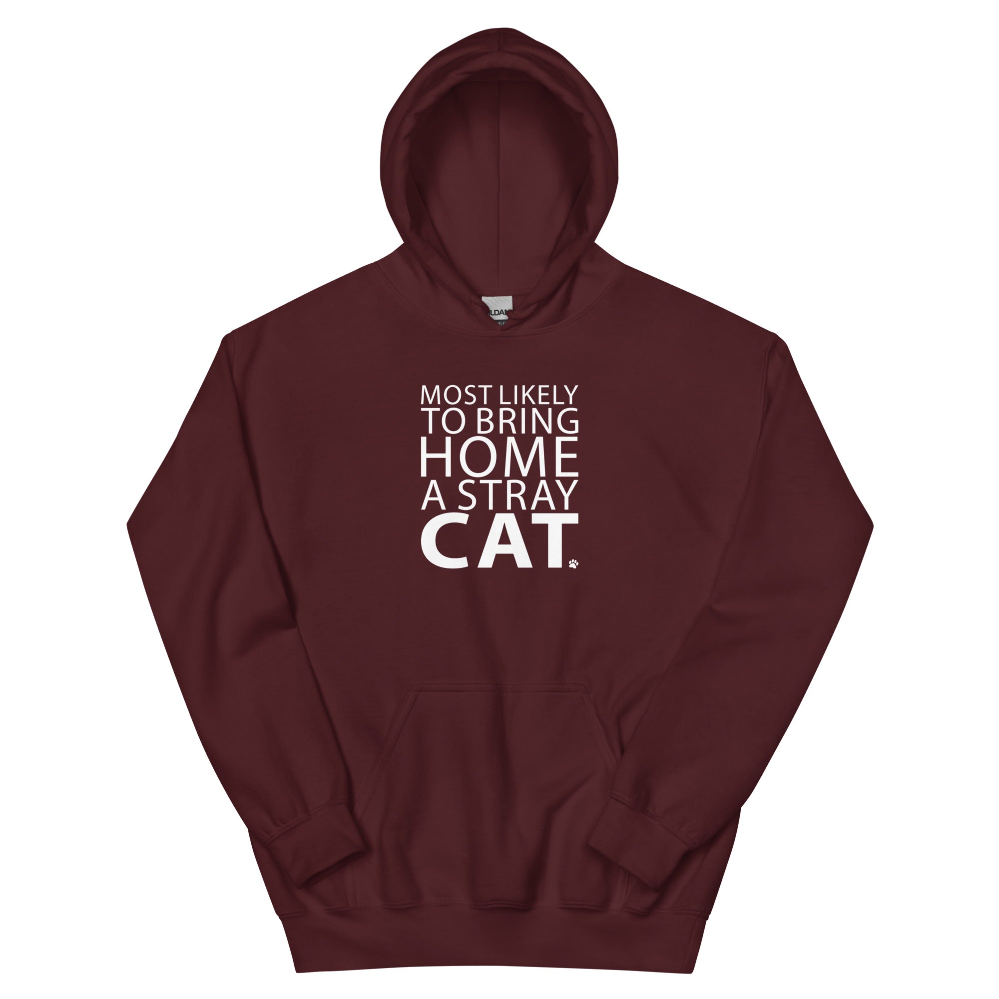 Most Likely To Bring Home A Stray Cat Hoodie、mySite、camillekostekn
