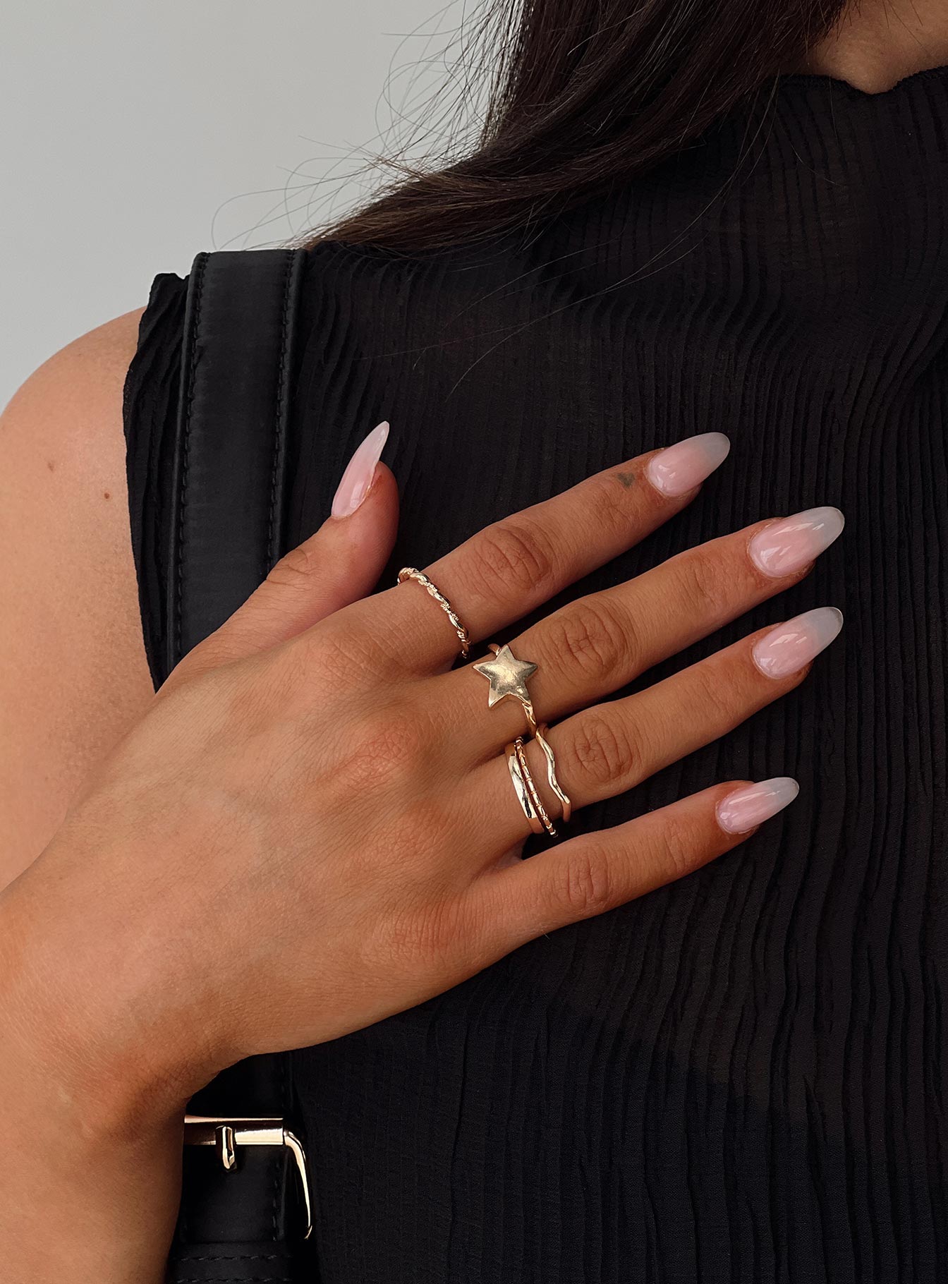 Casen Ring Set Gold、mySite、solidvoid