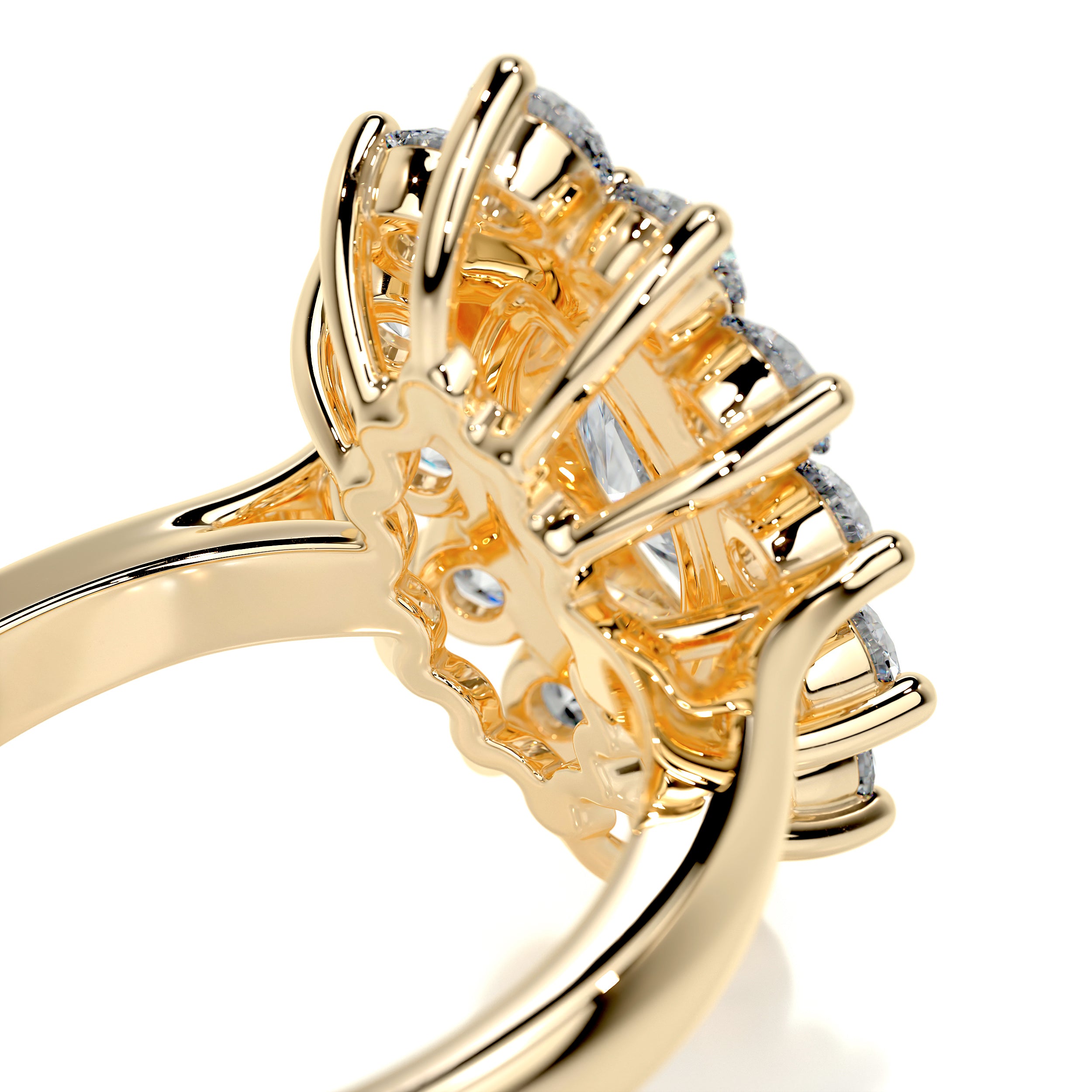 Yali Diamond Engagement Ring -18K Yellow Gold、mySite、hinf8tx79